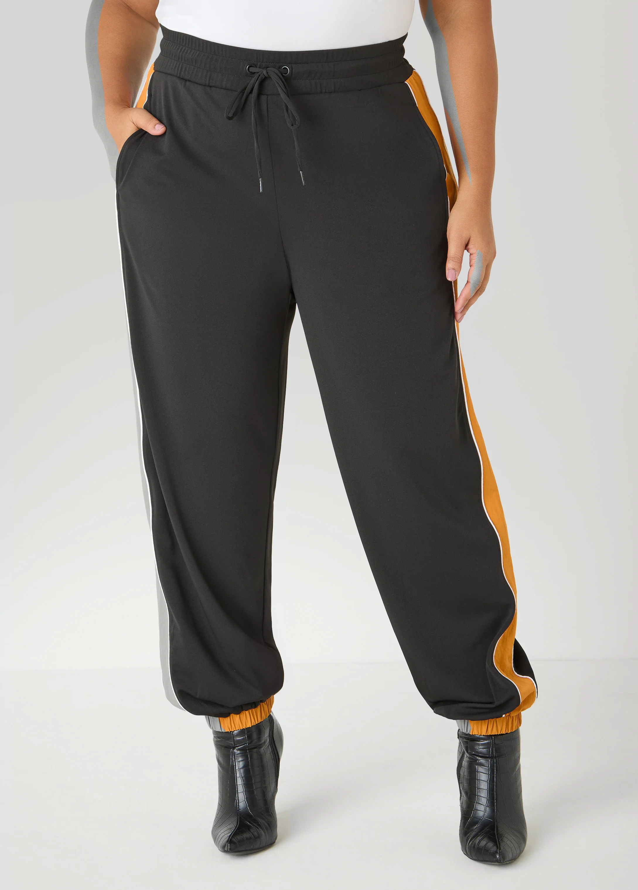 Paneled Two Tone Joggers - Image 3