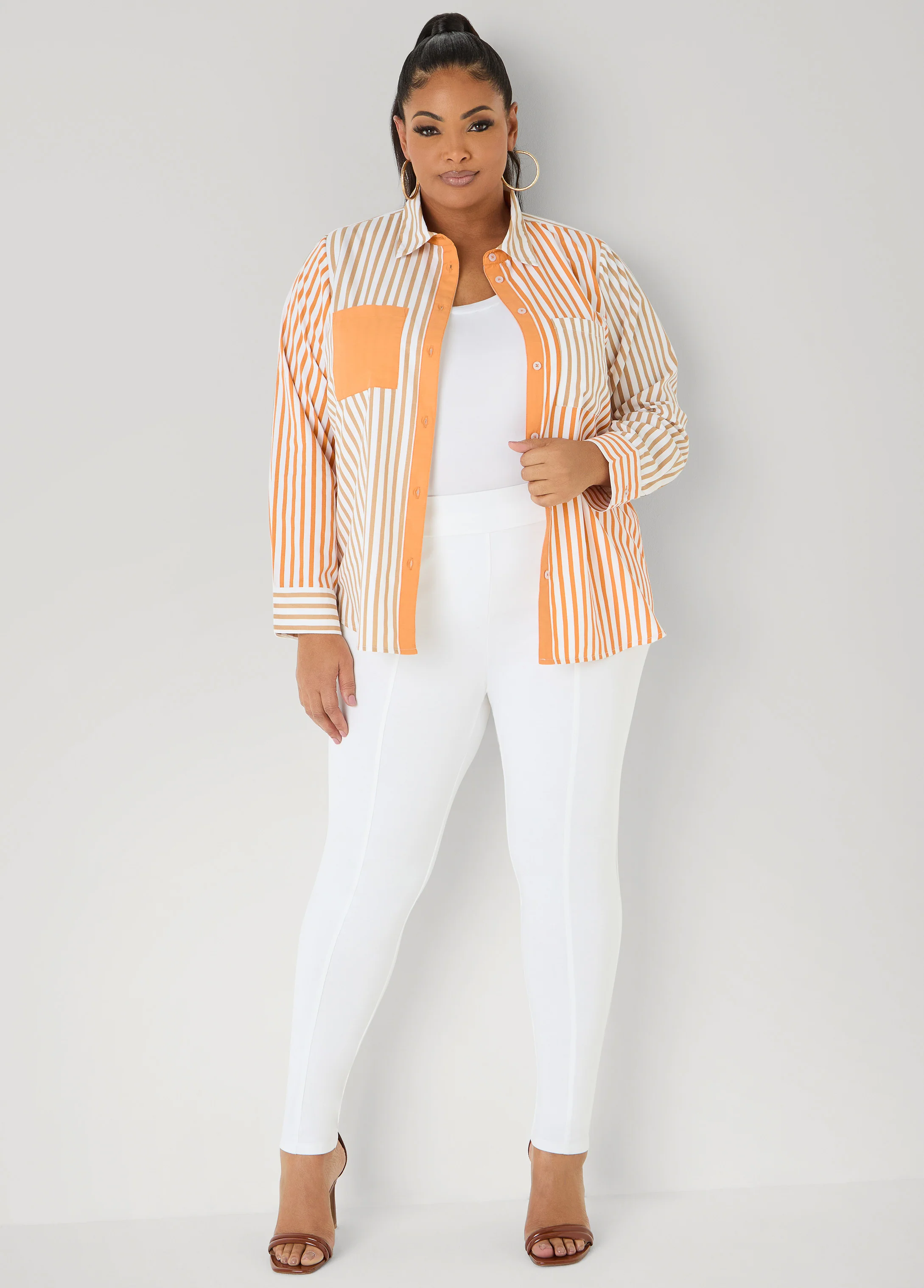 Colorblocked Striped Shirt - Image 3