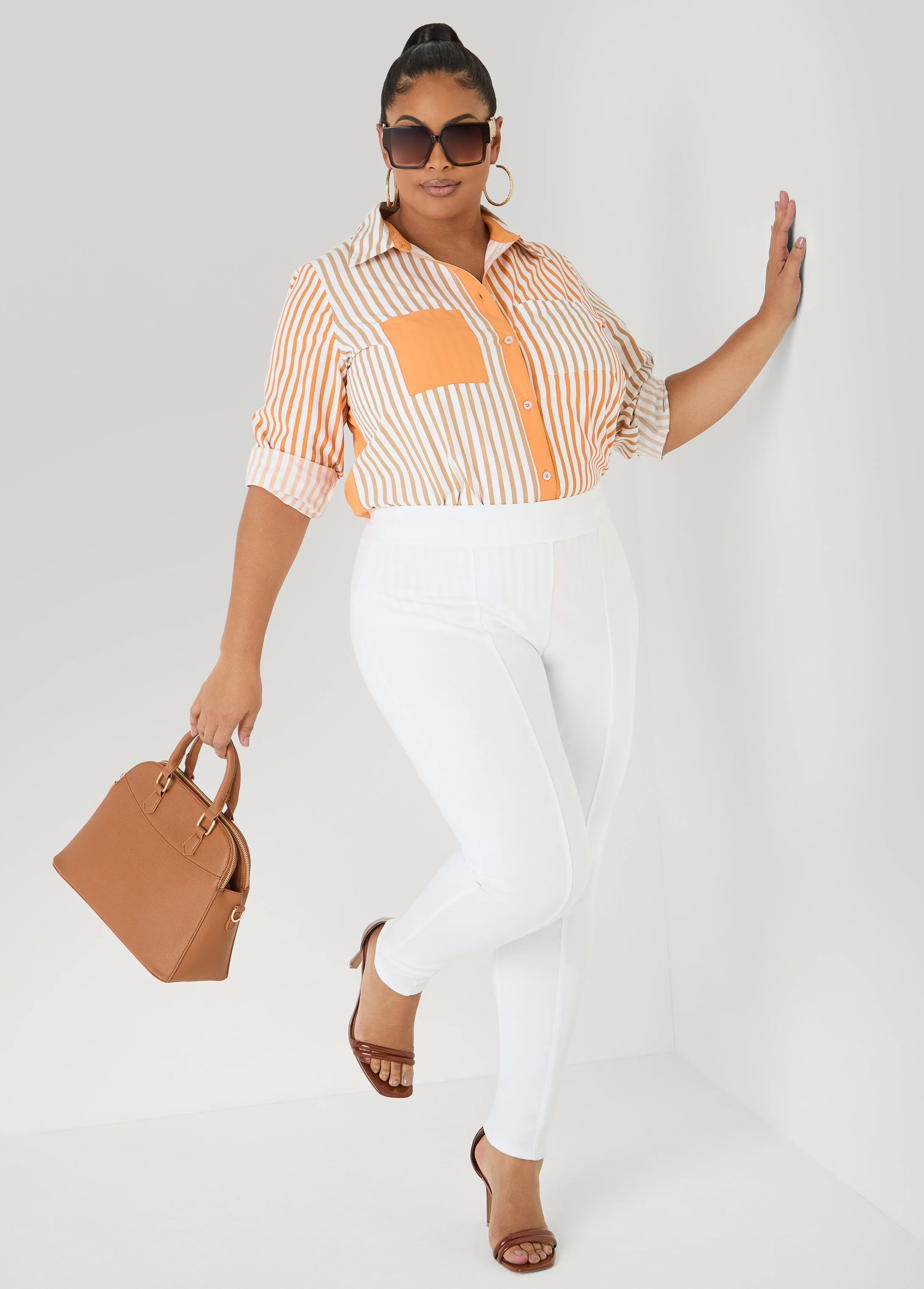 Colorblocked Striped Shirt - Image 4