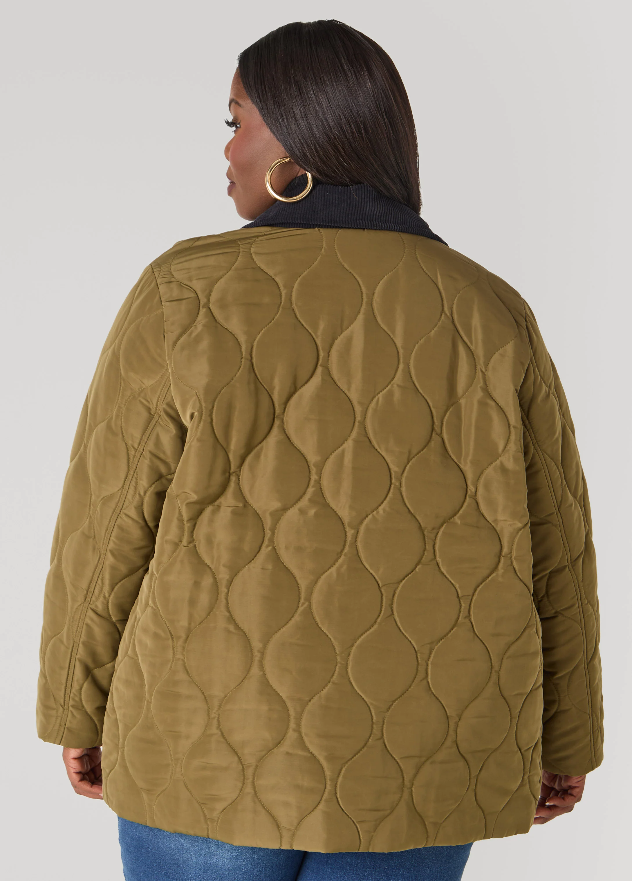 Corduroy Paneled Barn Jacket - Image 2