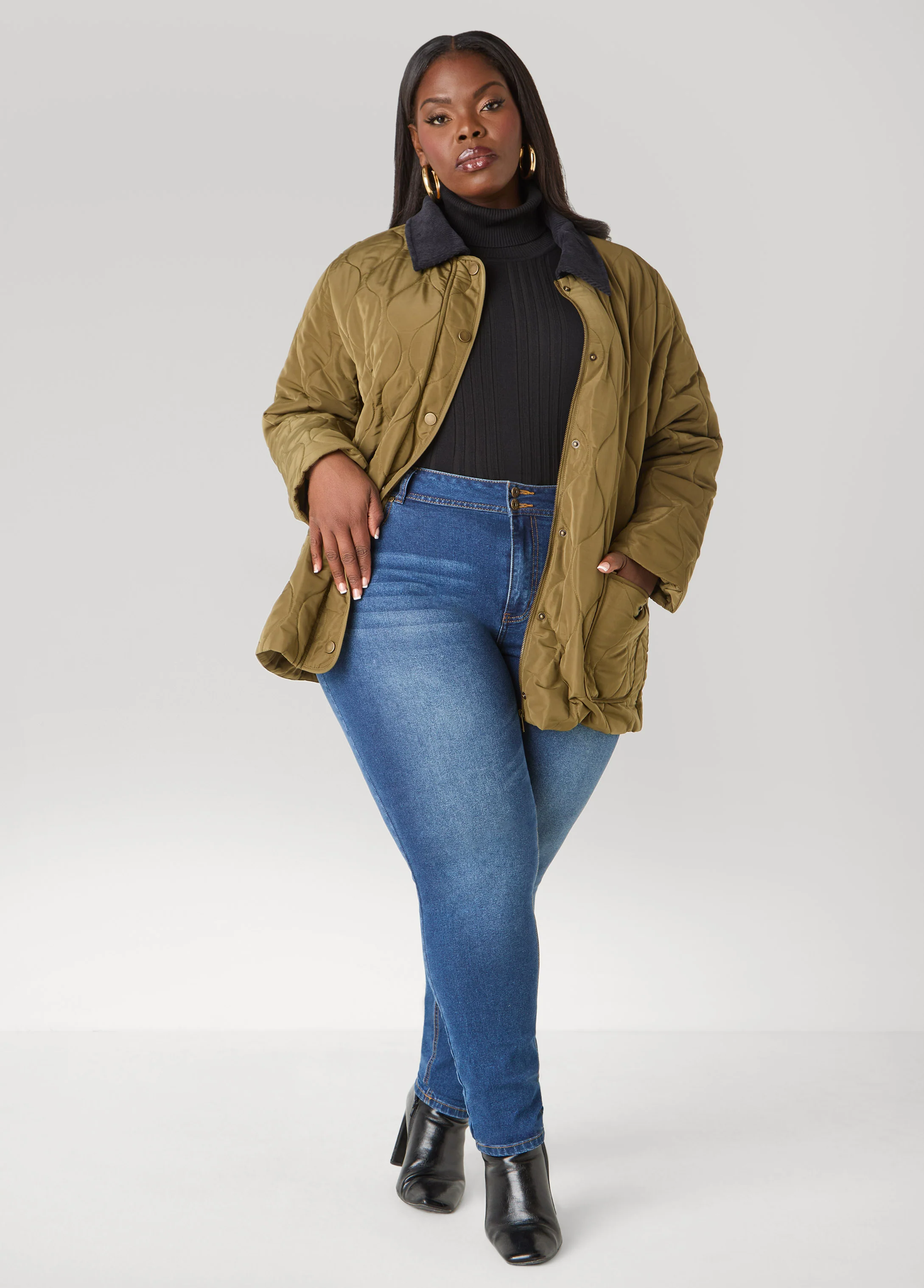 Corduroy Paneled Barn Jacket - Image 3