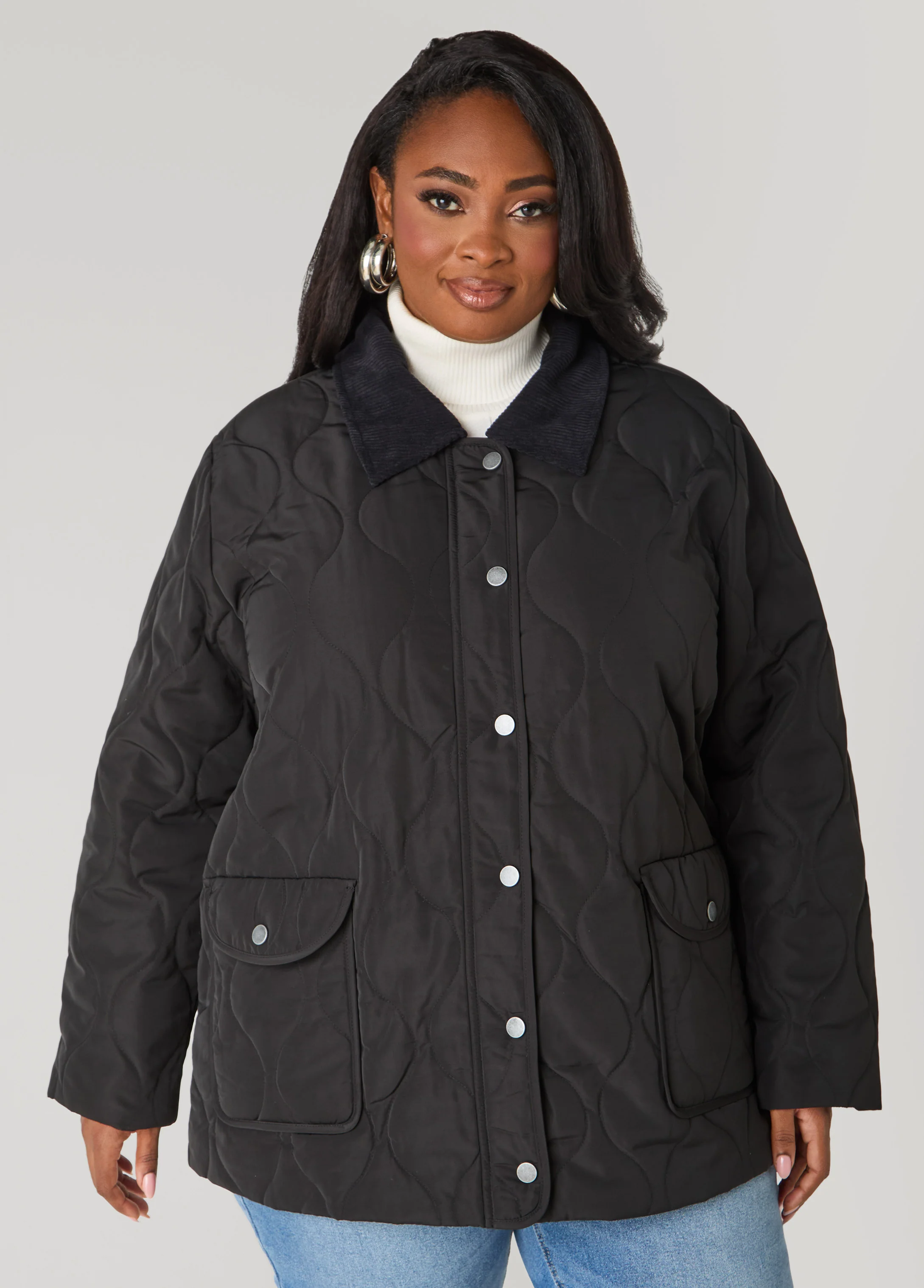 Corduroy Paneled Barn Jacket - Image 5