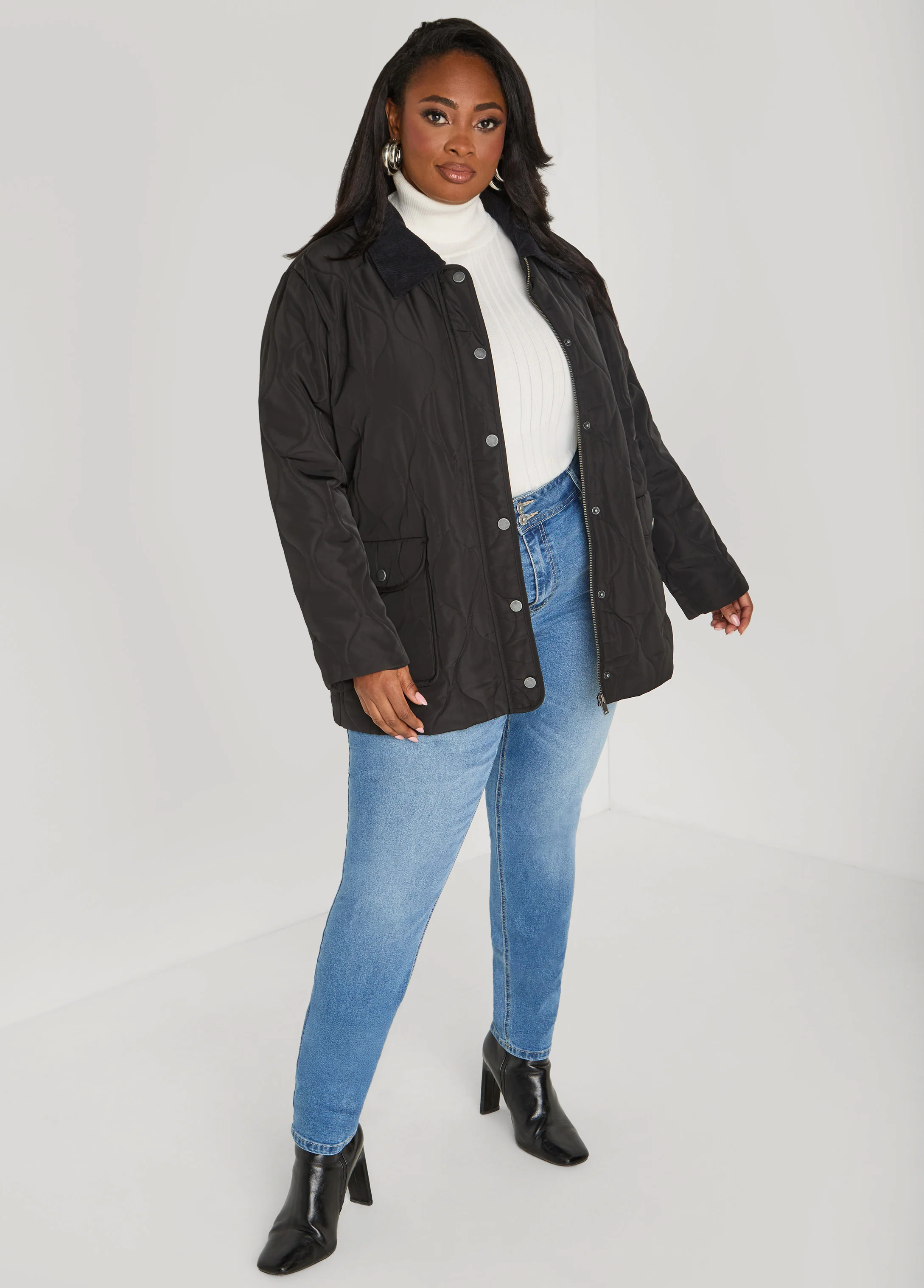 Corduroy Paneled Barn Jacket - Image 7