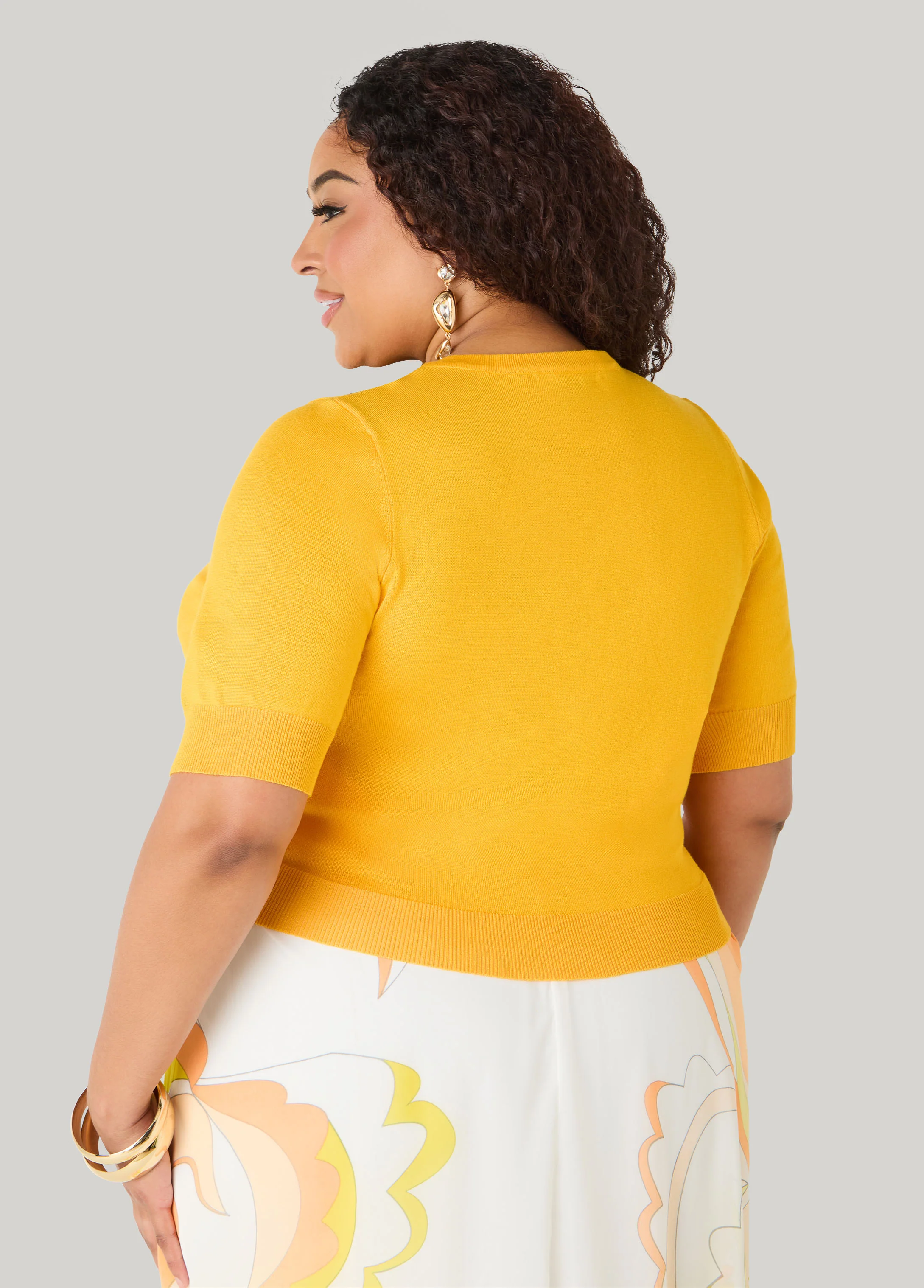Knitted Crop Cardigan - Image 2