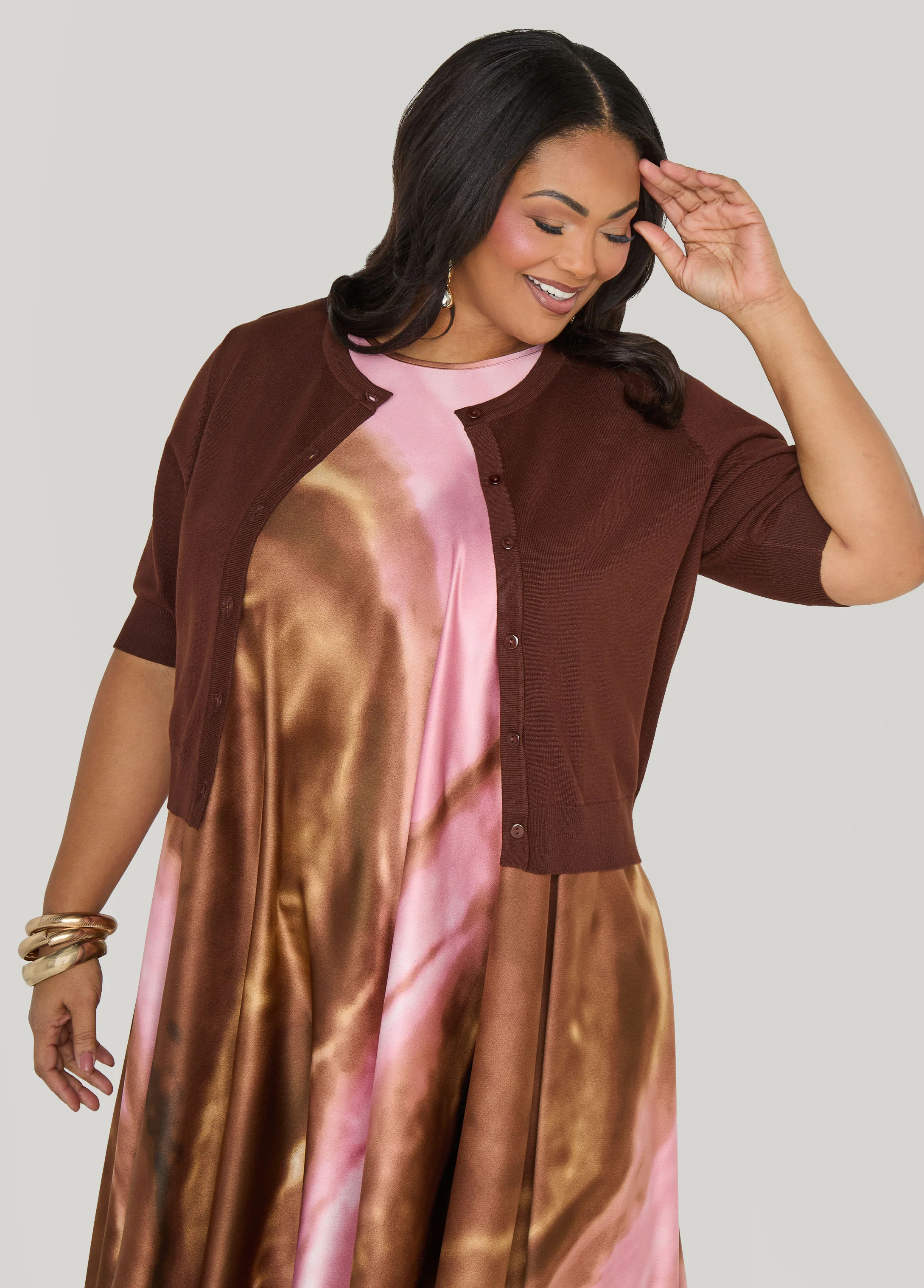 Cropped Knit Cardigan - Image 8