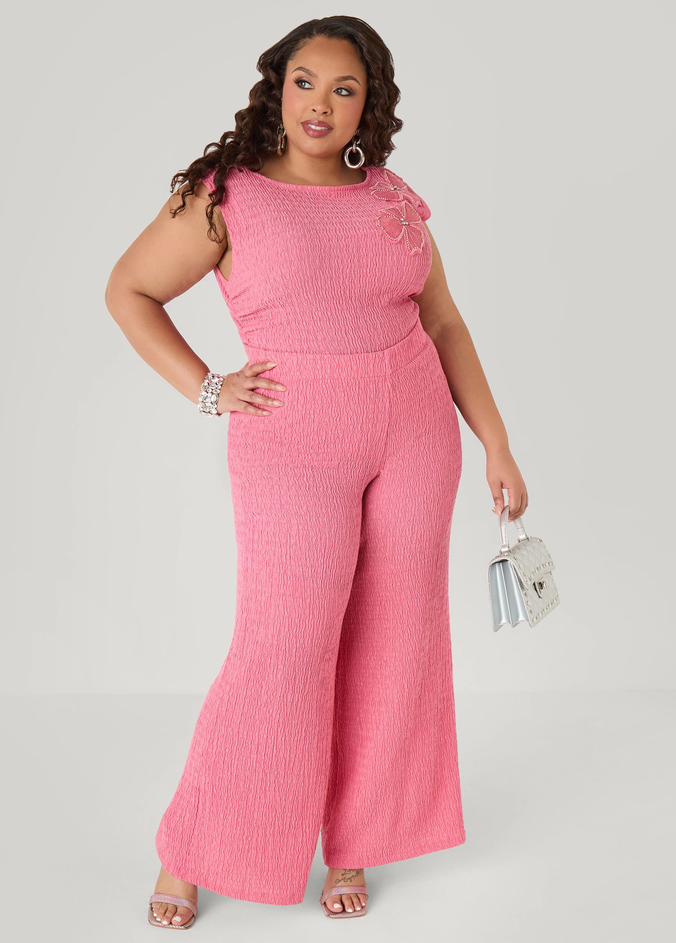 Textured Pull On Pants - Image 4