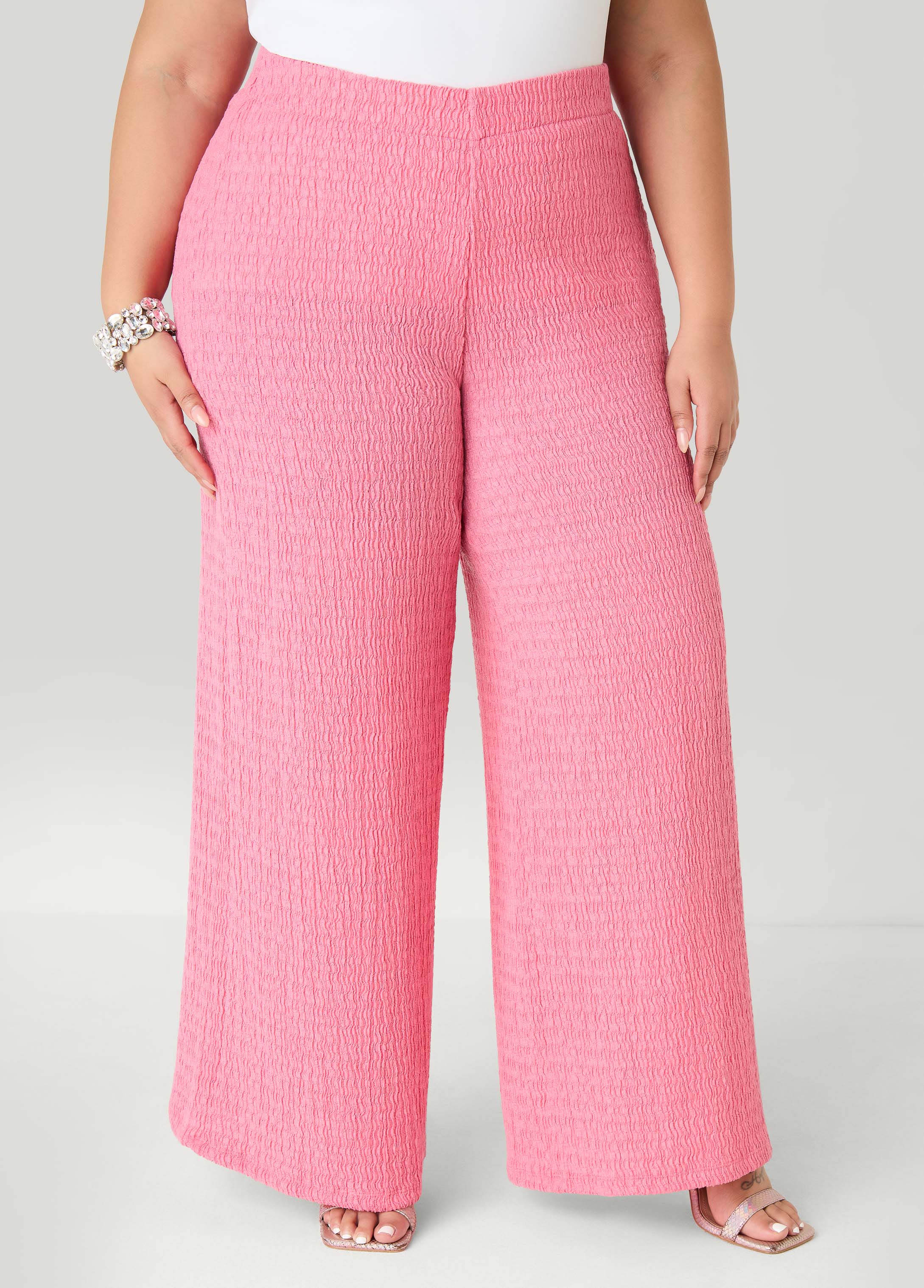 Textured Pull On Pants - Image 6