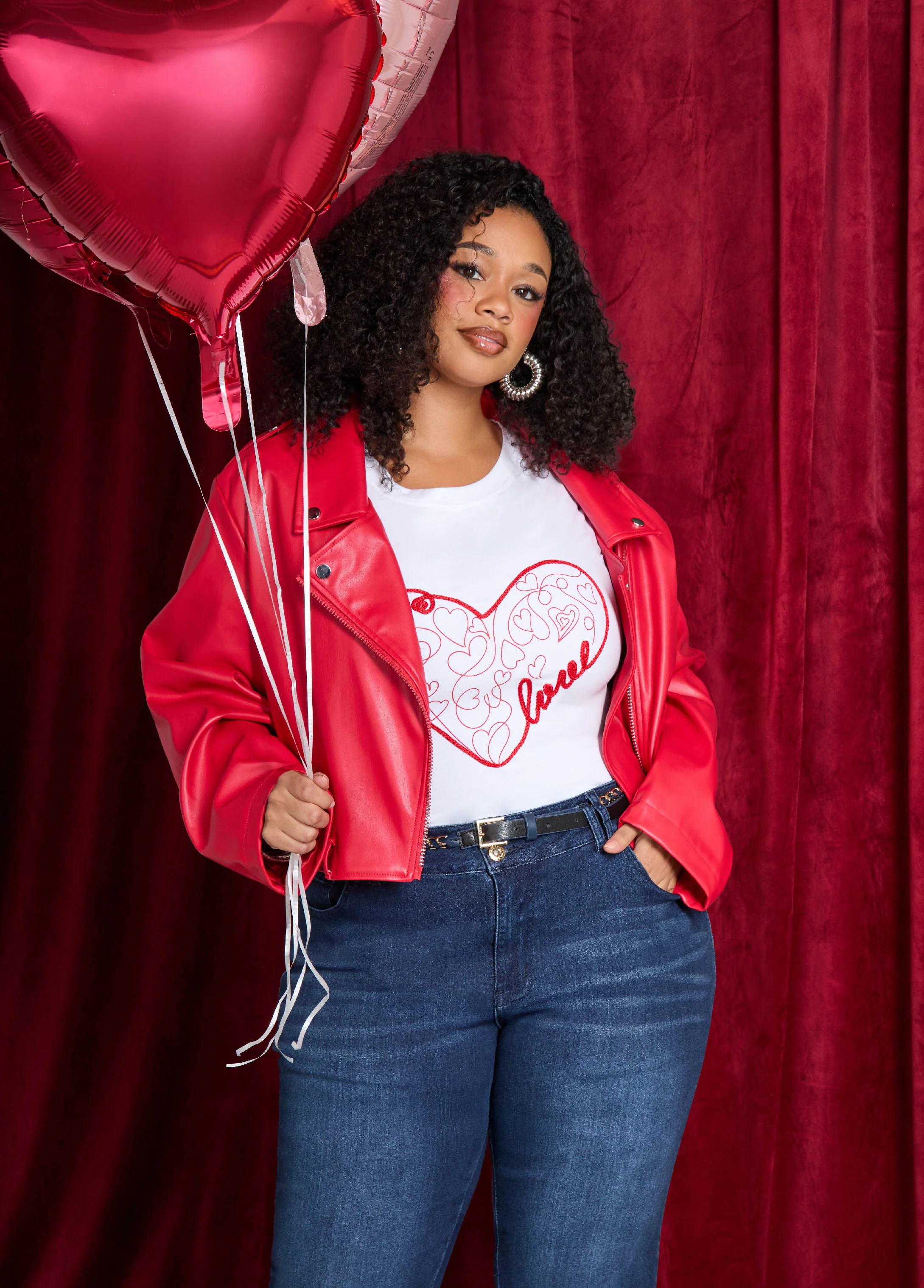 Love Embellished Graphic Tee - Image 5