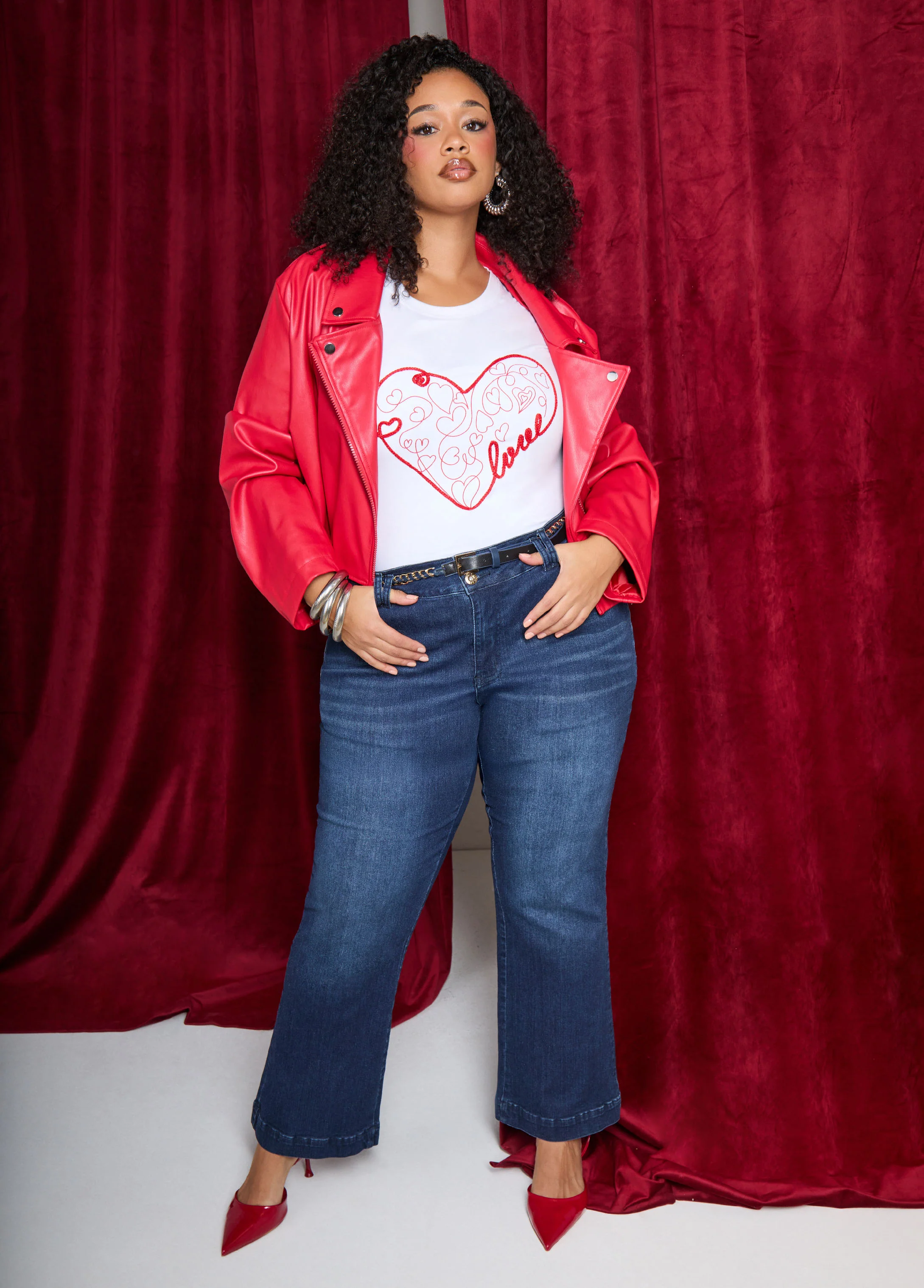 Love Embellished Graphic Tee - Image 7