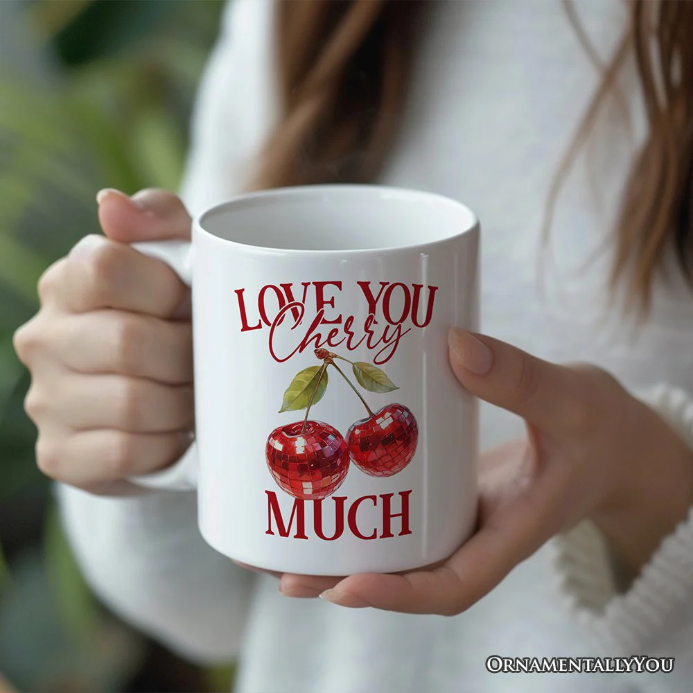 Love You Cherry Much Ceramic Mug - Image 3