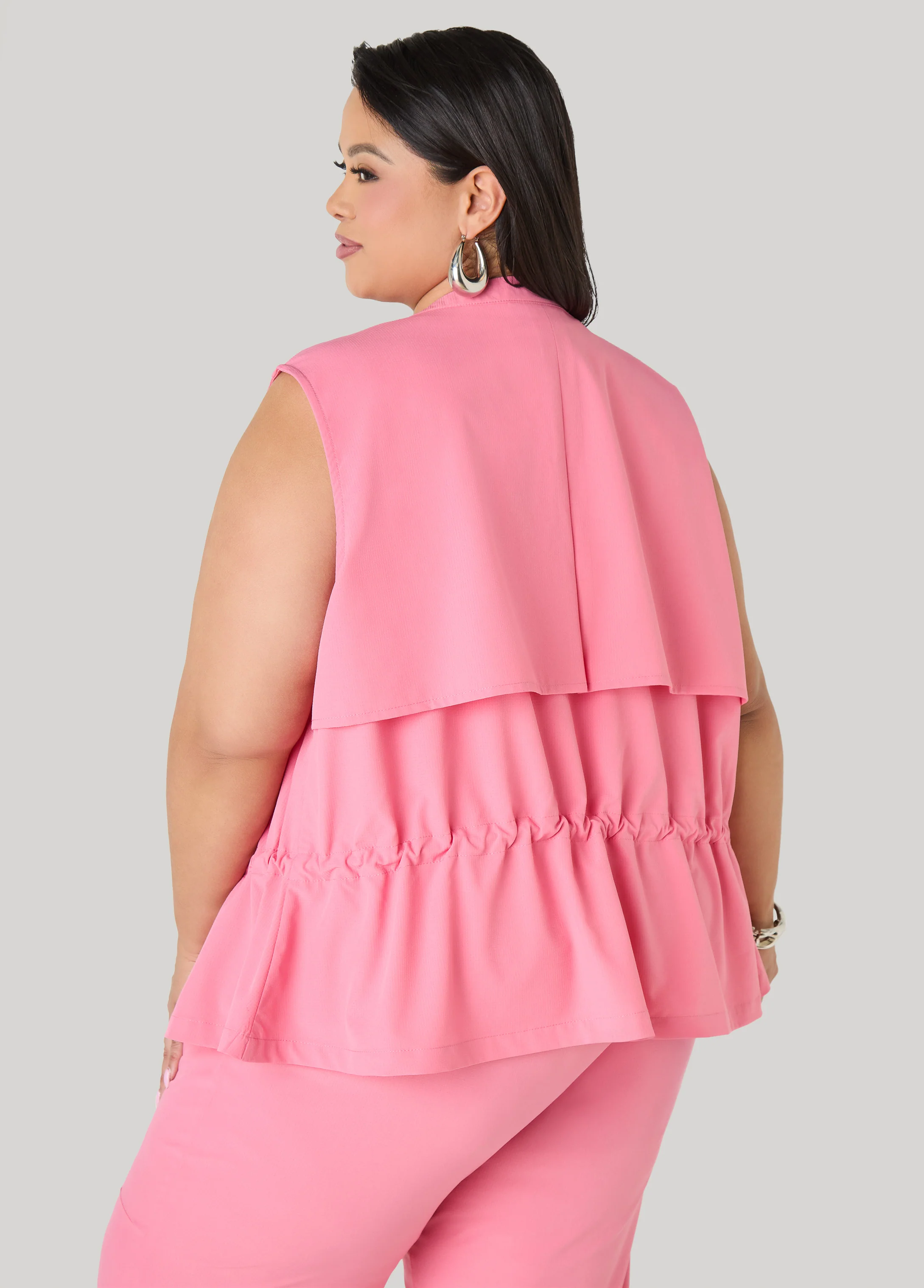 Storm Flap Drawstring Waist Vest - Image 2