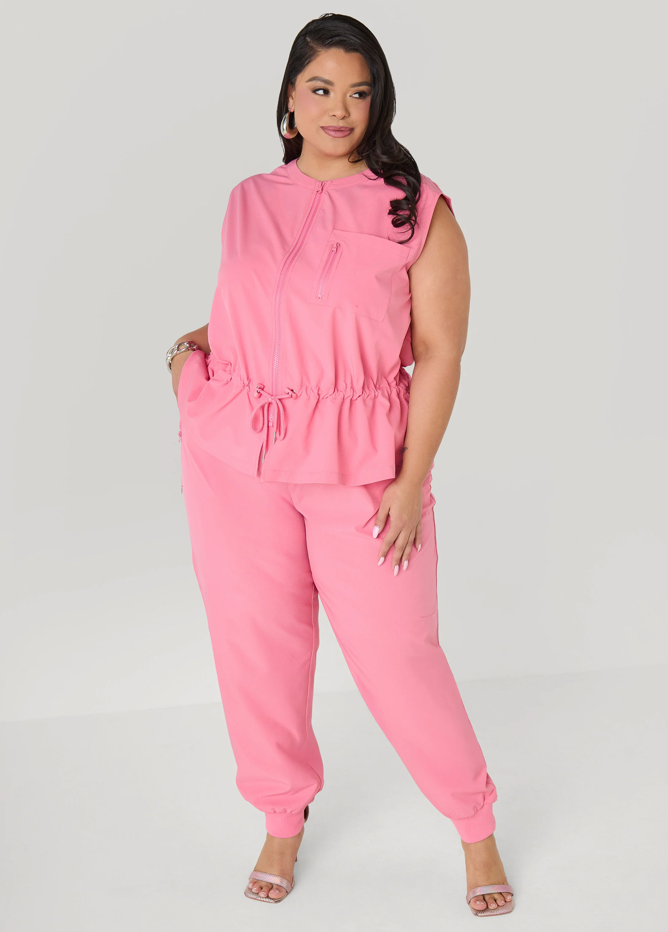 Storm Flap Drawstring Waist Vest - Image 3