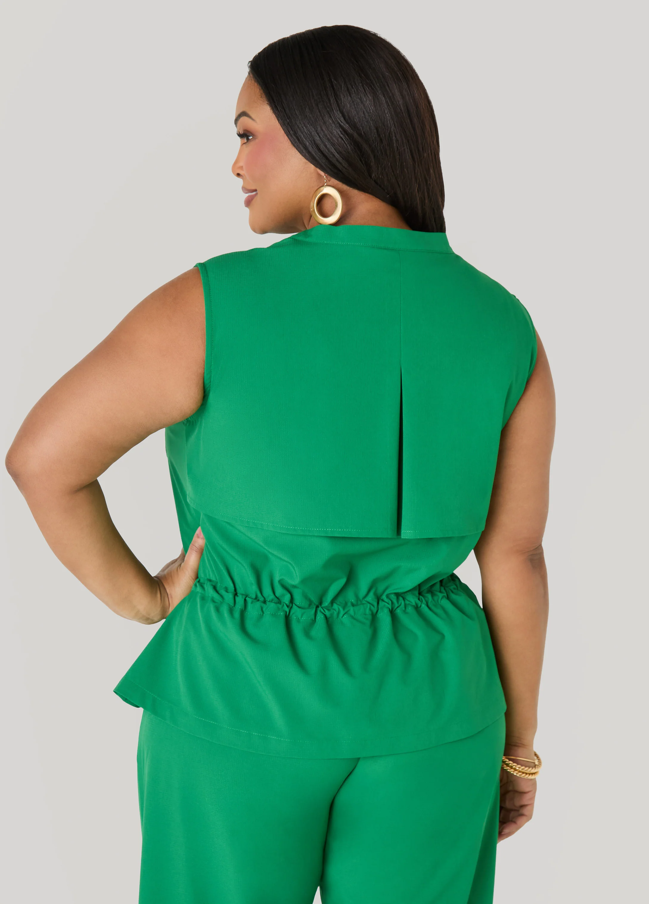 Storm Flap Drawstring Waist Vest - Image 6