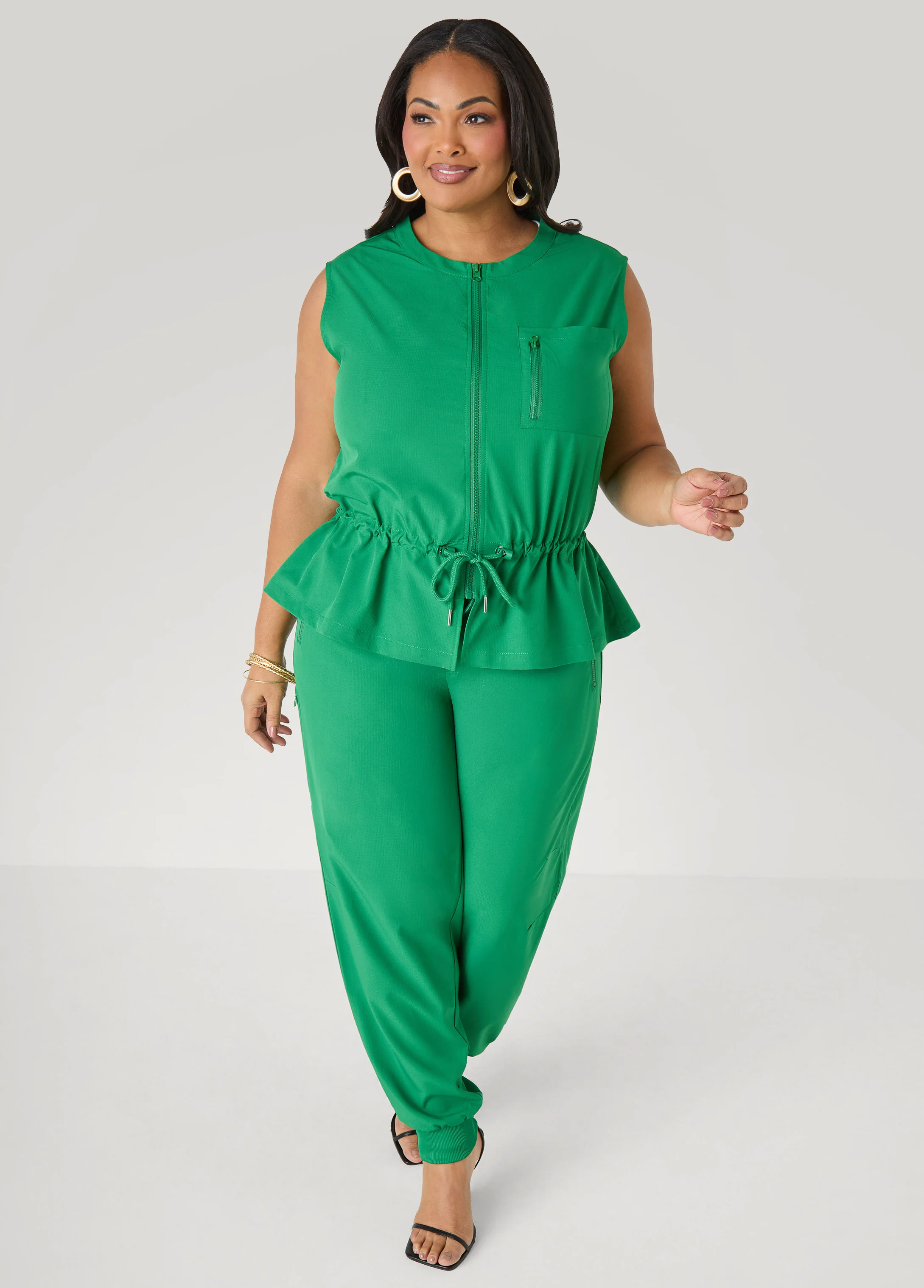 Storm Flap Drawstring Waist Vest - Image 7