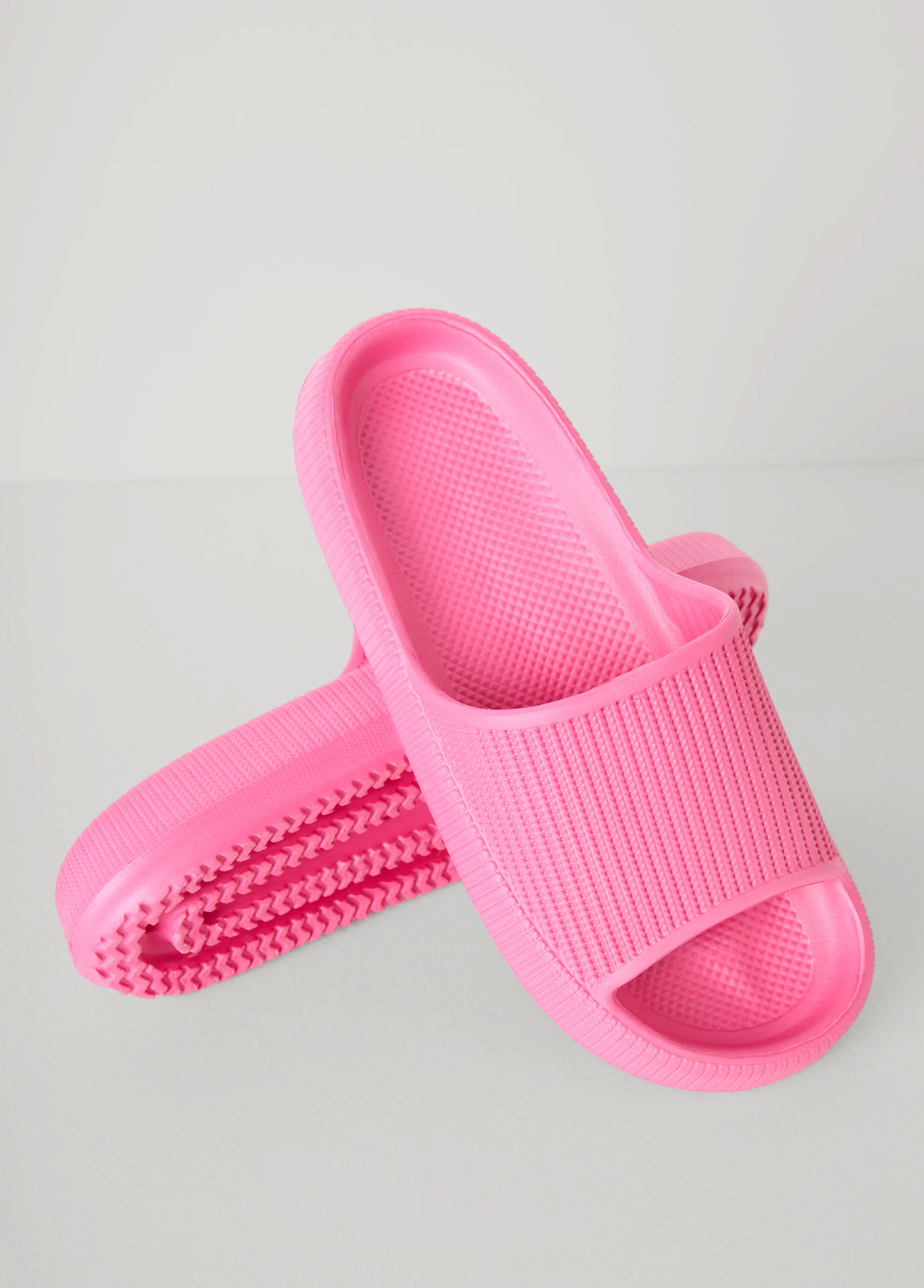 Ribbed Slide Sandals - Image 2