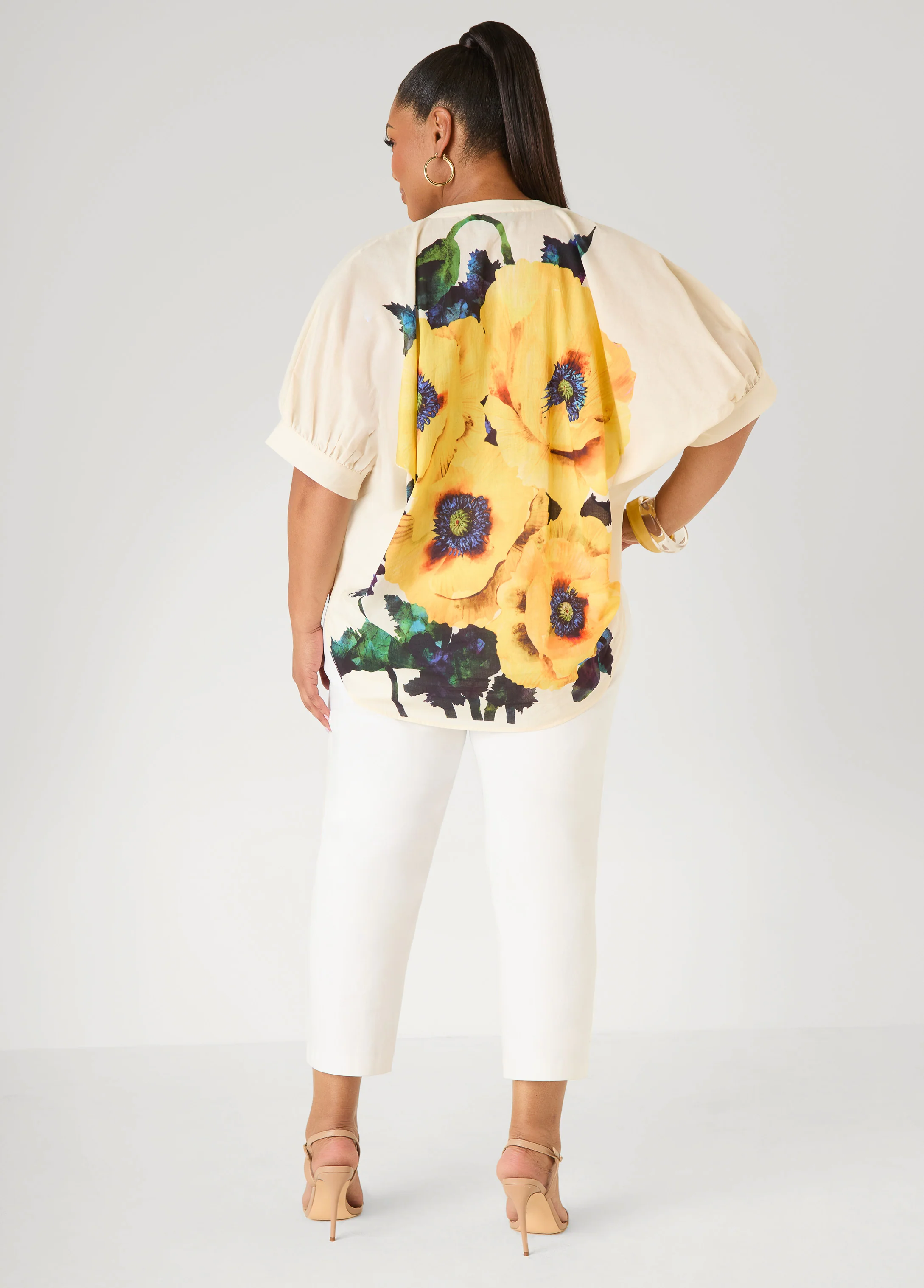 Floral Print Cotton Shirt - Image 2