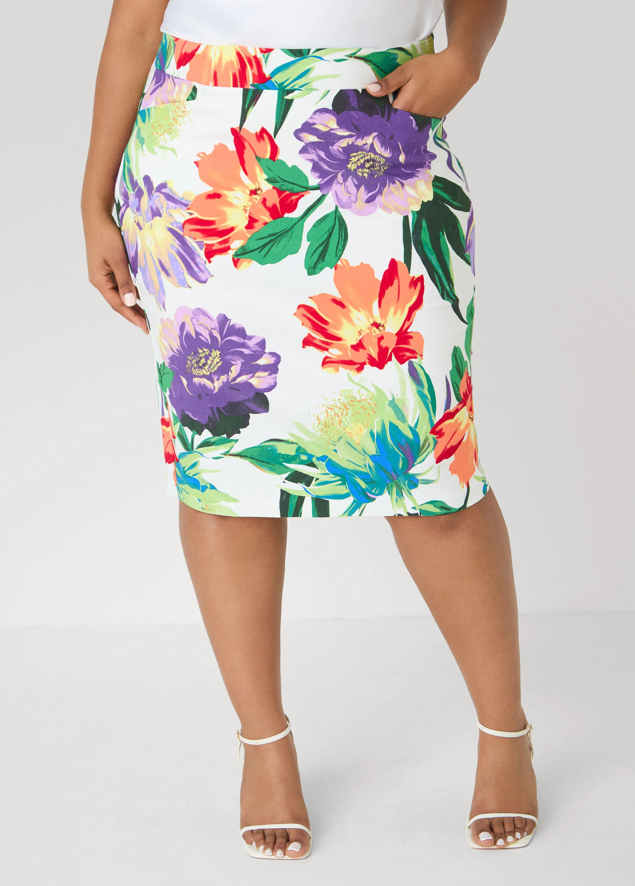 Millennium Floral Print Skirt - Image 3