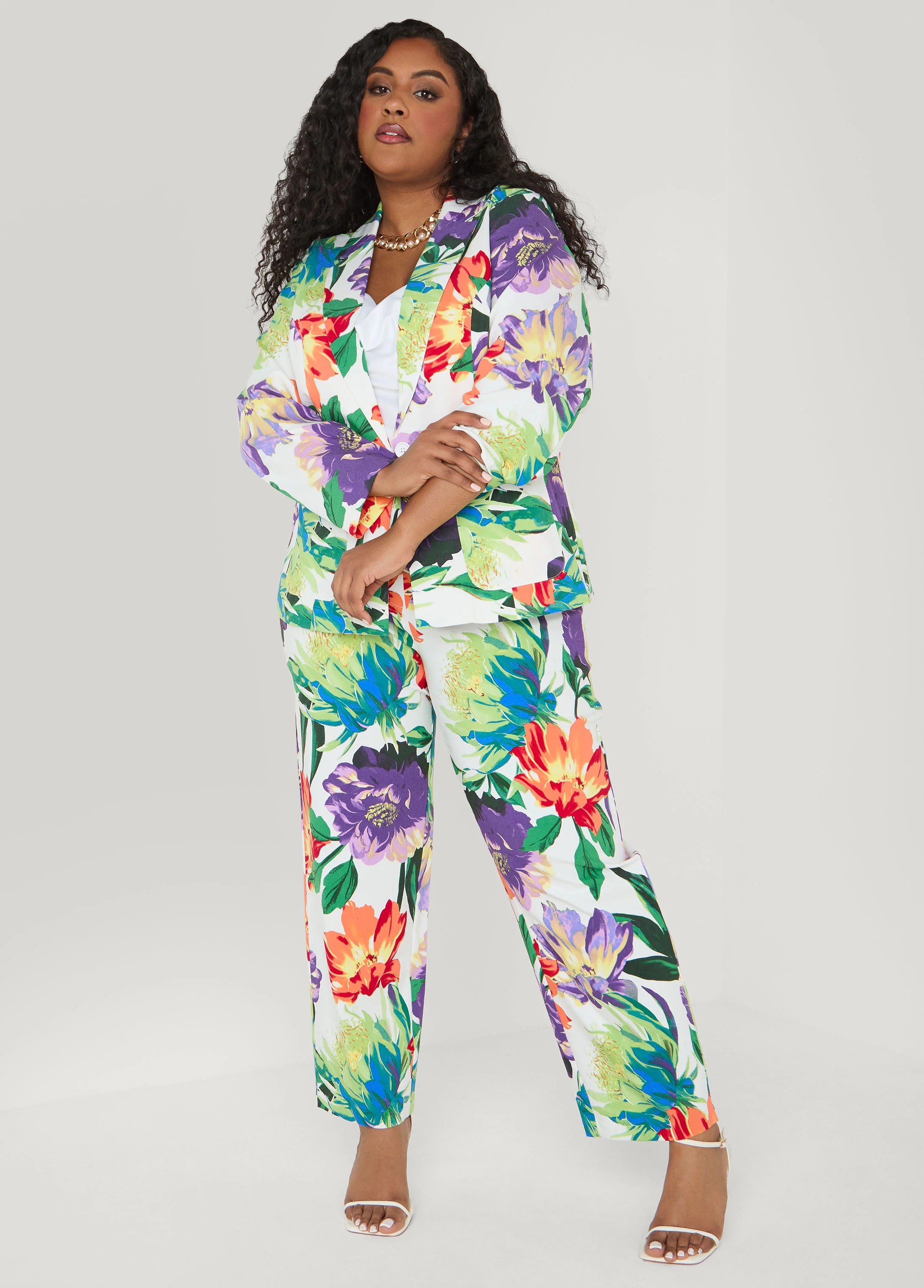 Millennium Floral Print Blazer - Image 4