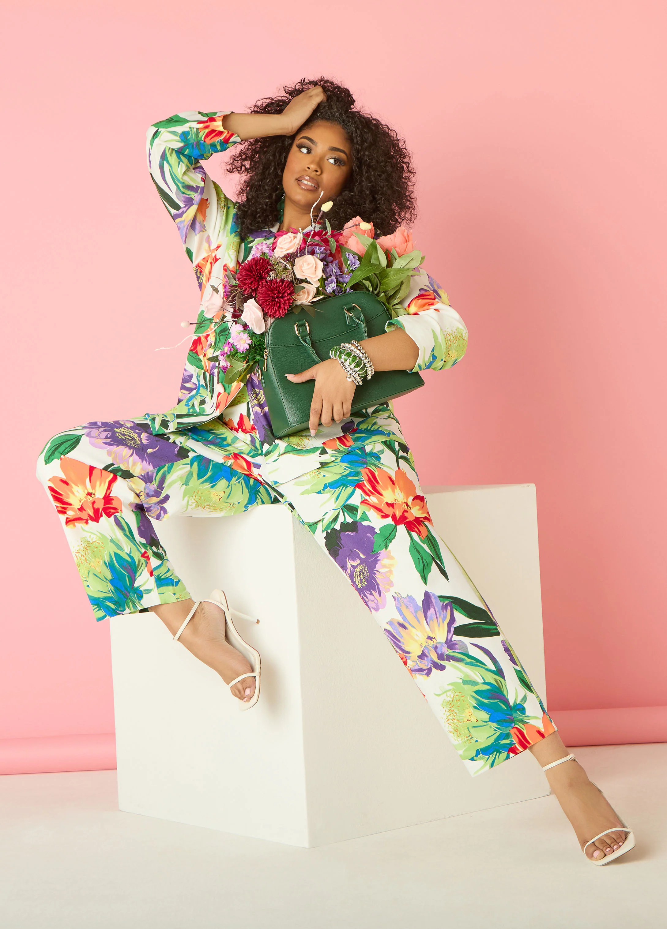 Millennium Floral Print Blazer - Image 8