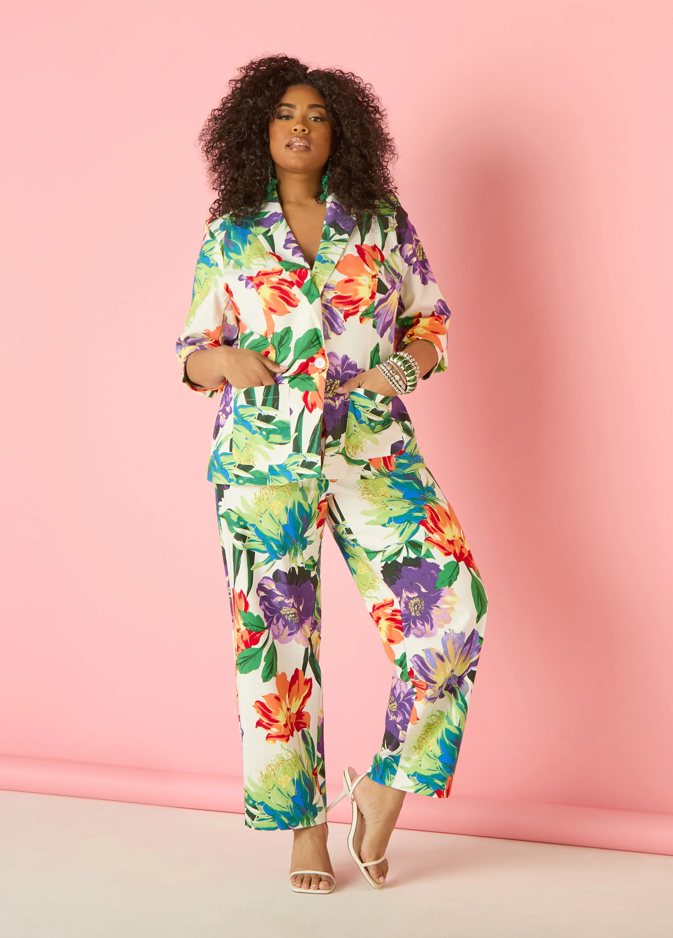 Millennium Floral Print Blazer - Image 9