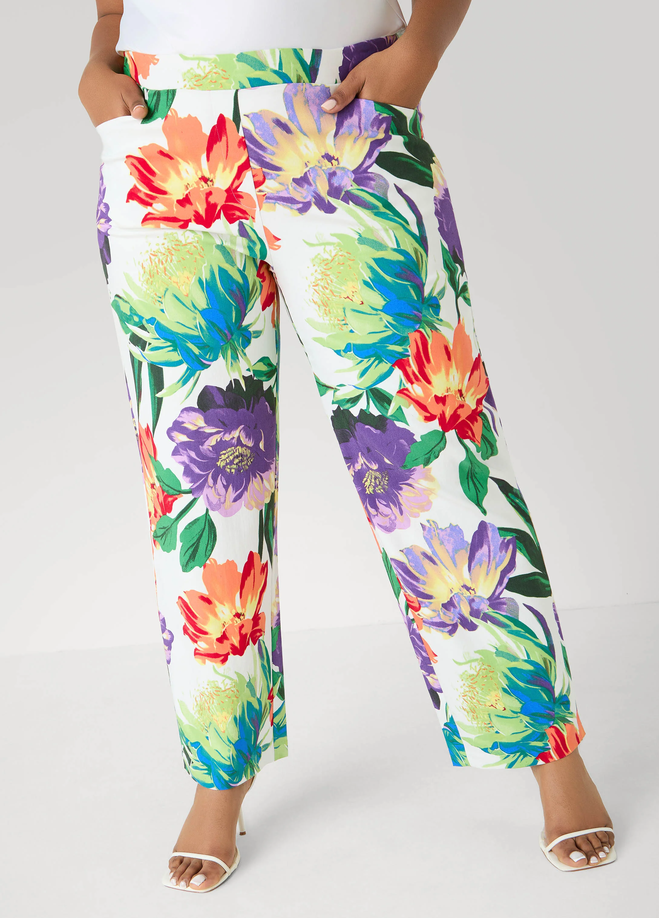 Millennium Floral Print Trousers - Image 4