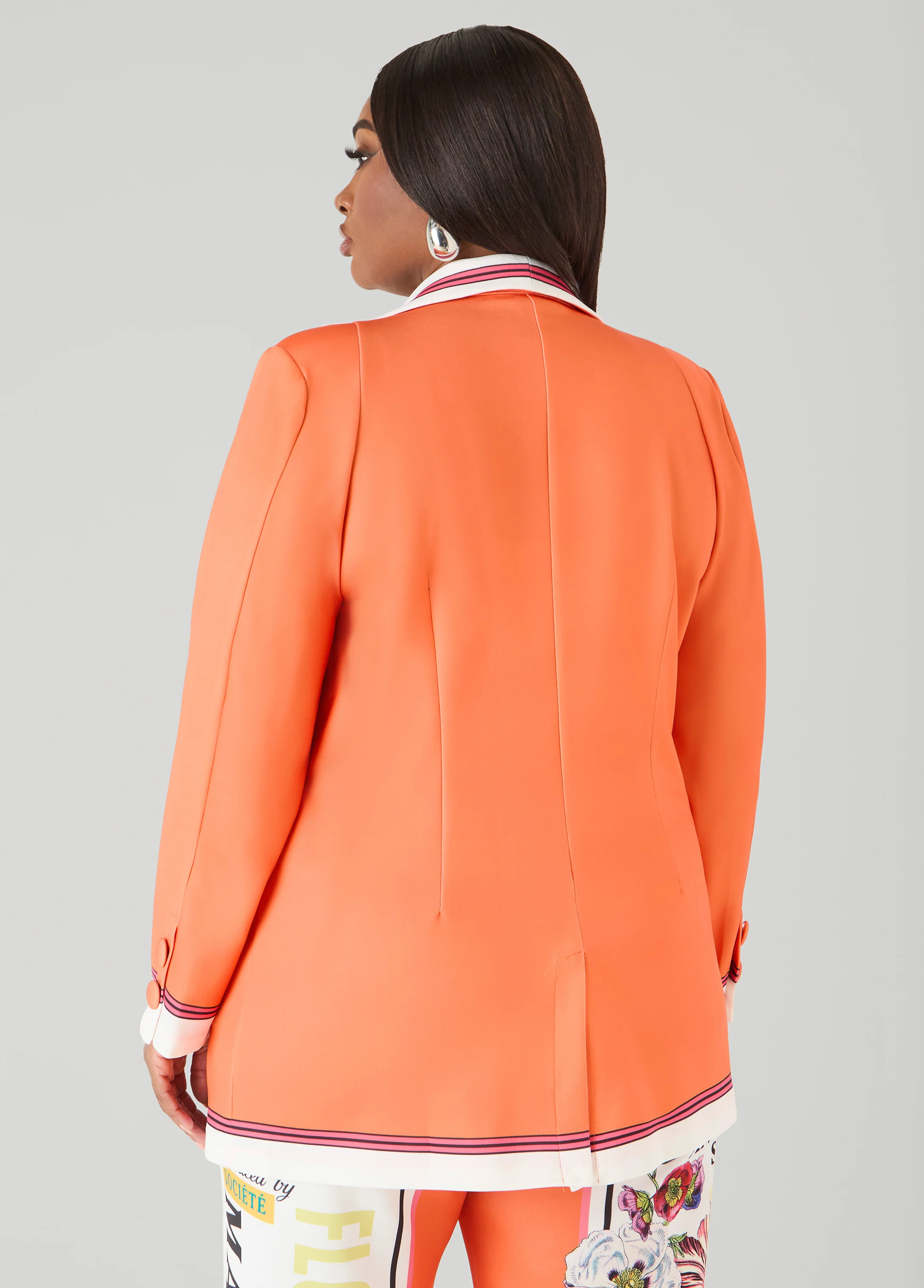 Printed Scuba Blazer - Image 2