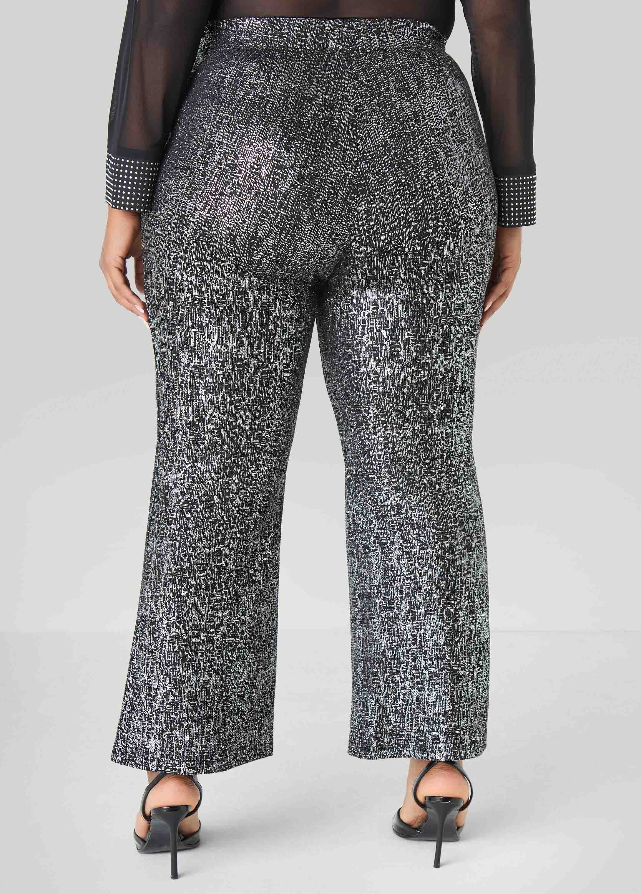 Metallic Wide Leg Pants - Image 2