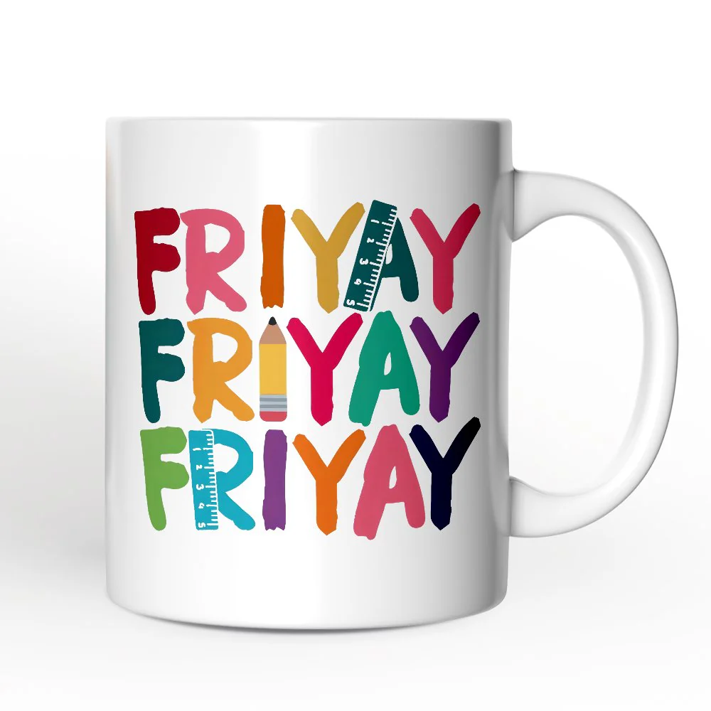 Friyay Teacher Ceramic Mug - Image 2