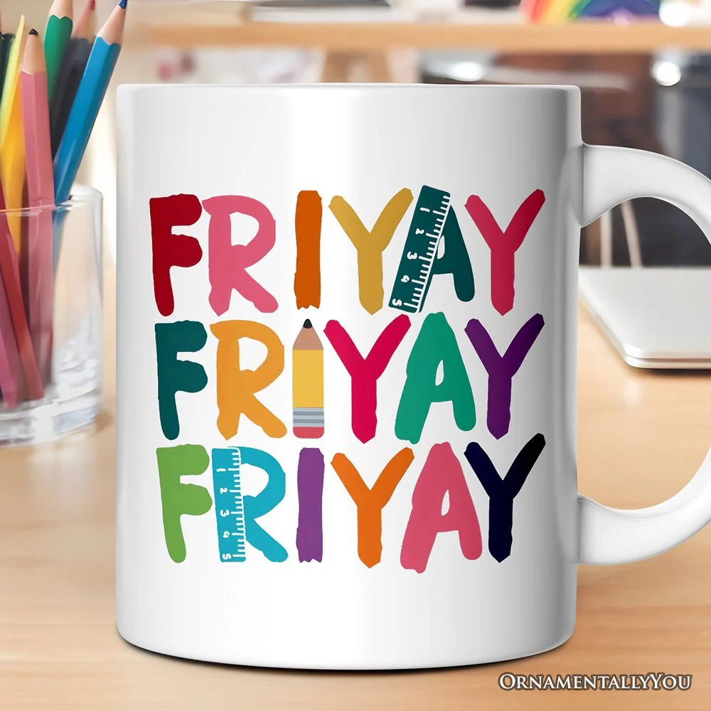 Friyay Teacher Ceramic Mug - Image 3
