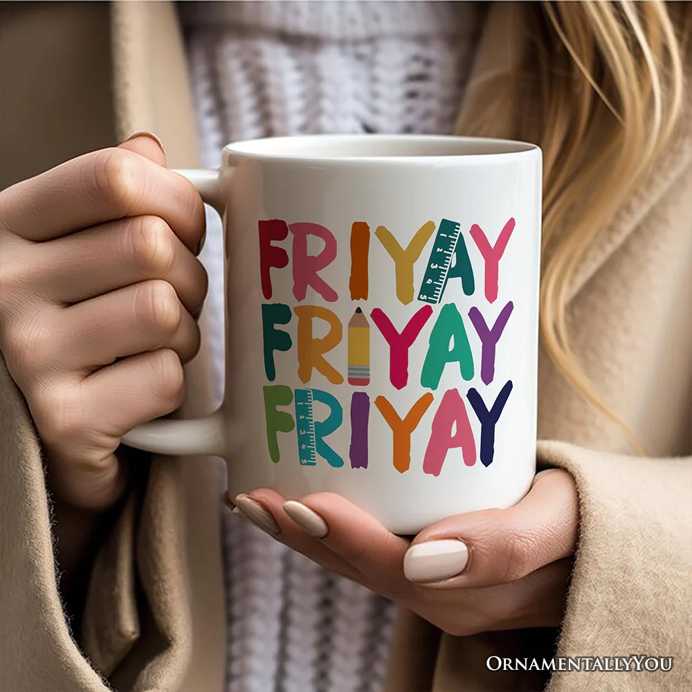 Friyay Teacher Ceramic Mug - Image 4