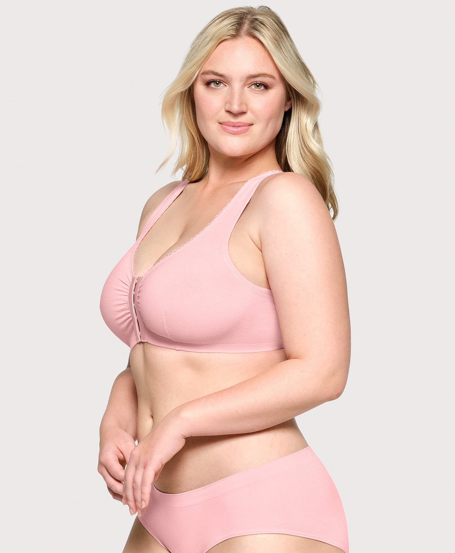 T Back Lace Panel Comfort Bra - Image 4