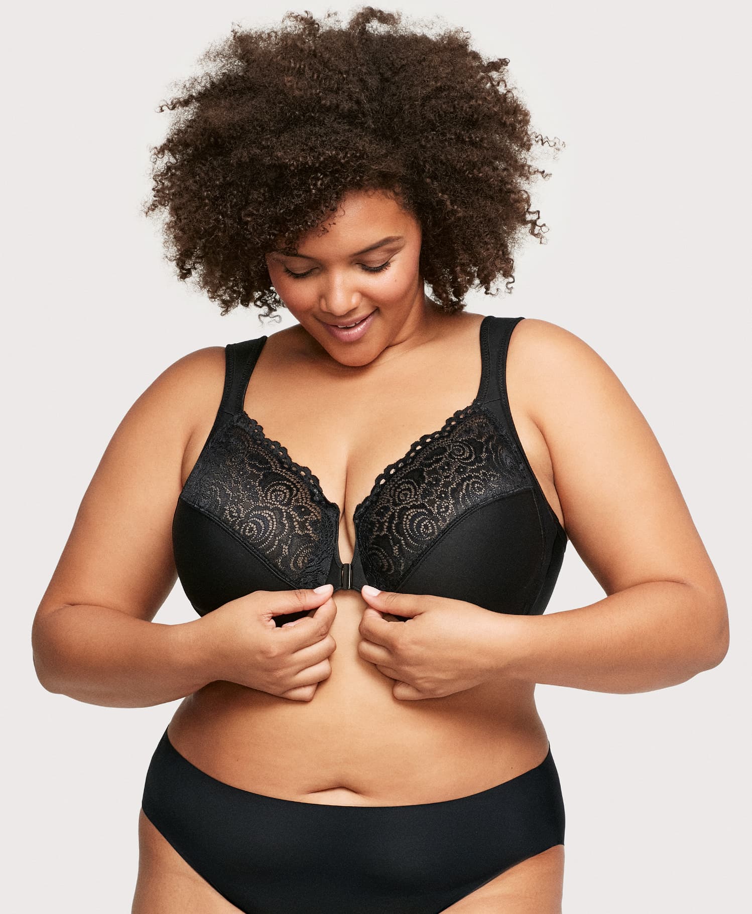 Front-Closure WonderWire Bra Black - Image 3