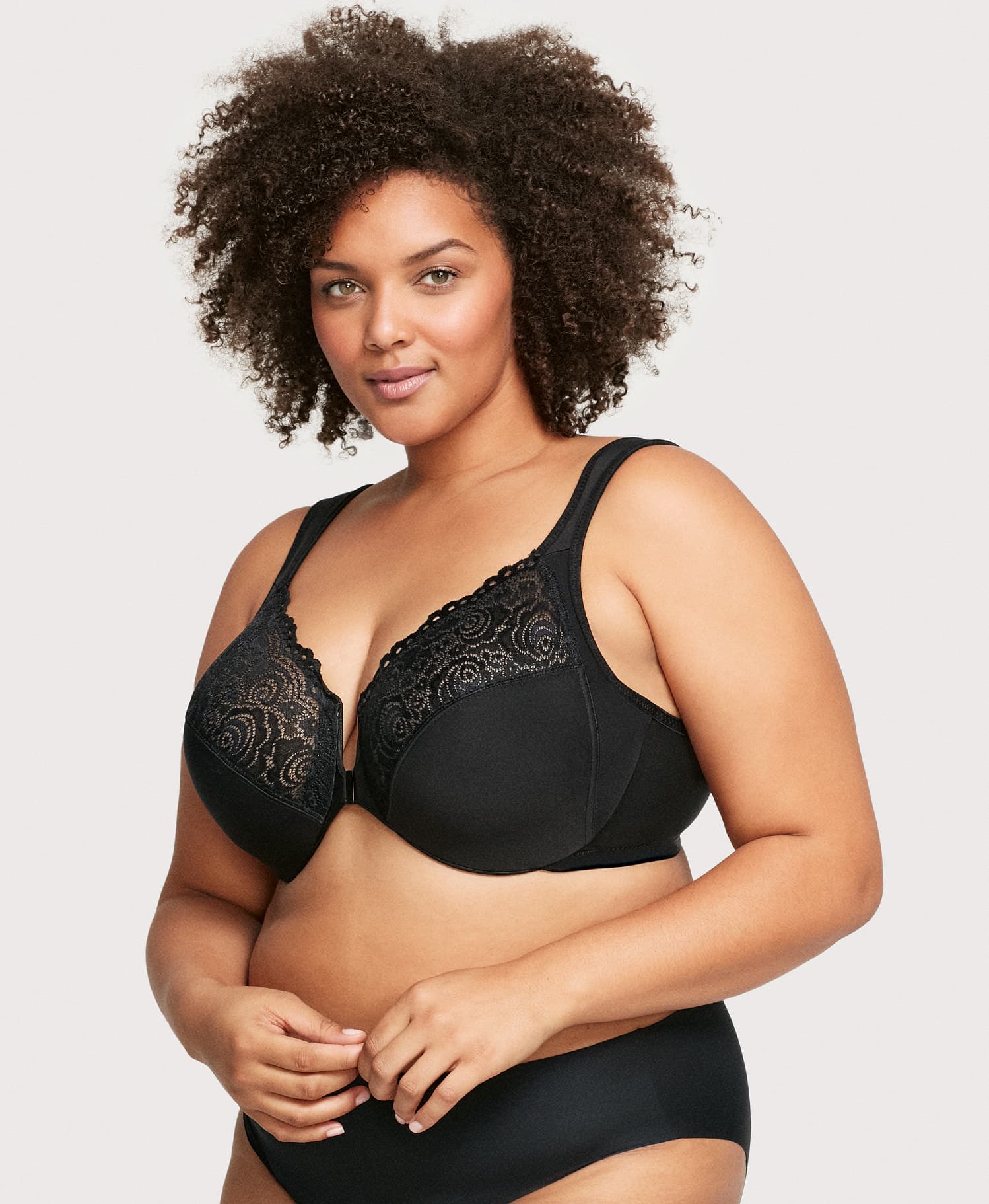 Front-Closure WonderWire Bra Black - Image 4