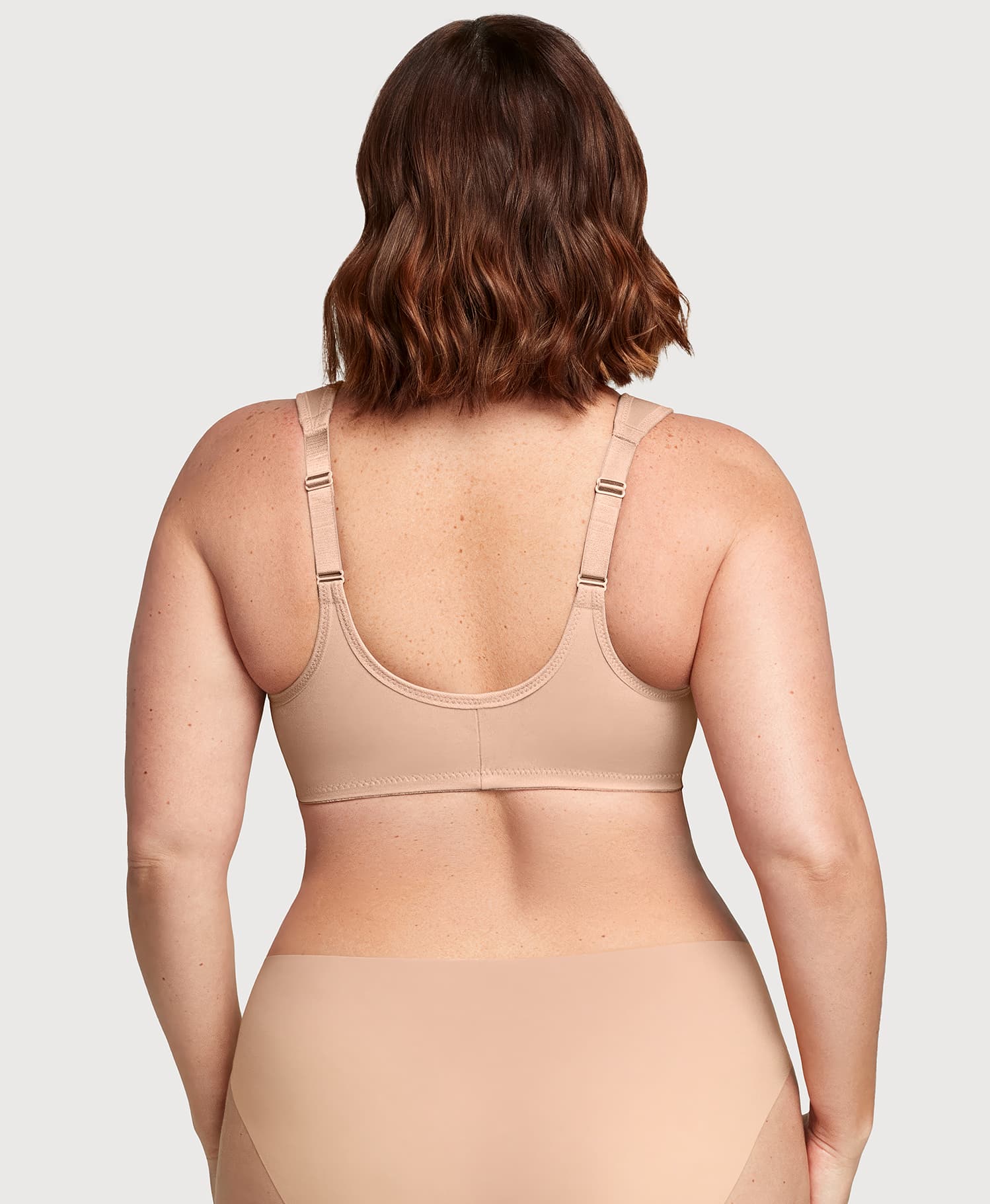 Front-Closure WonderWire Bra Cafe Print - Image 2