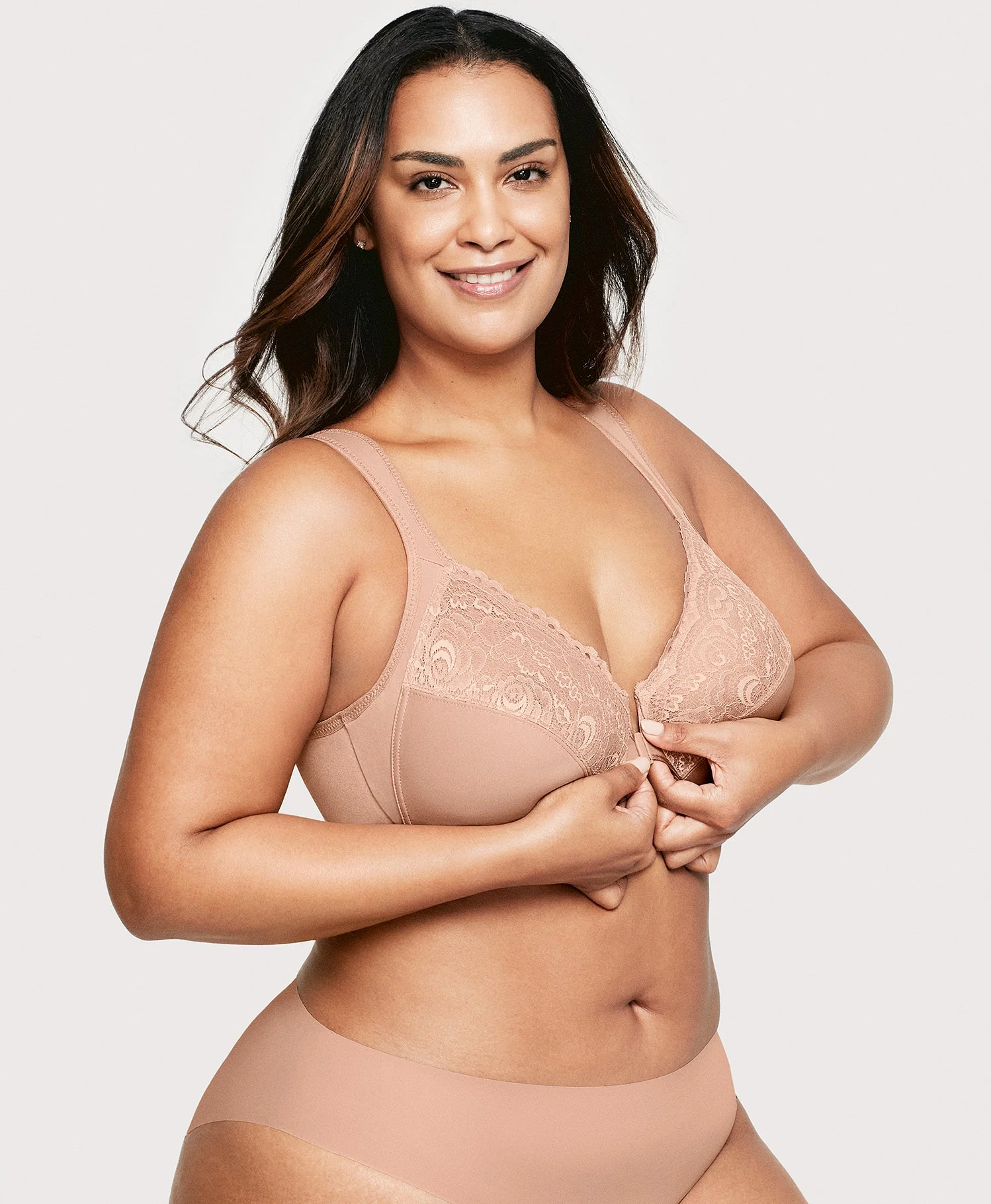 Front-Closure WonderWire Bra Cappuccino - Image 3