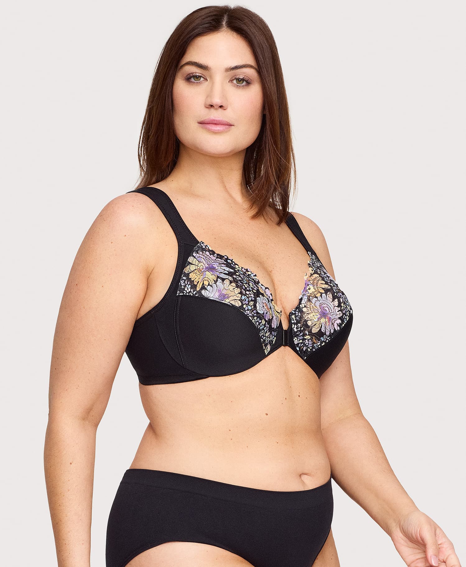 Front-Closure WonderWire Bra Floral Print - Image 4