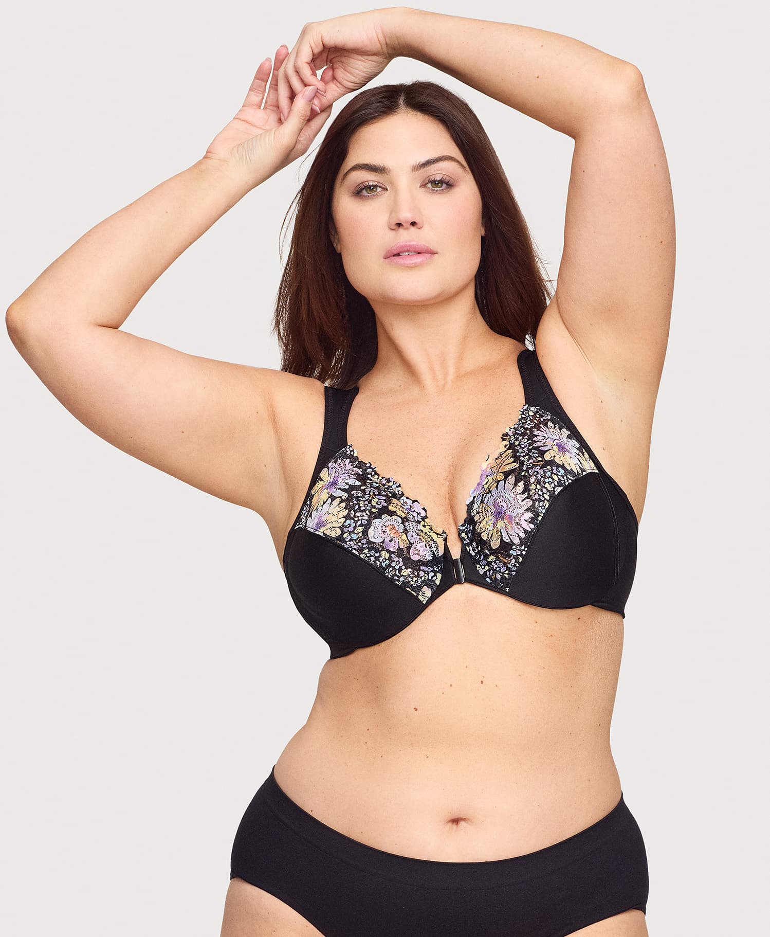 Front-Closure WonderWire Bra Floral Print - Image 5