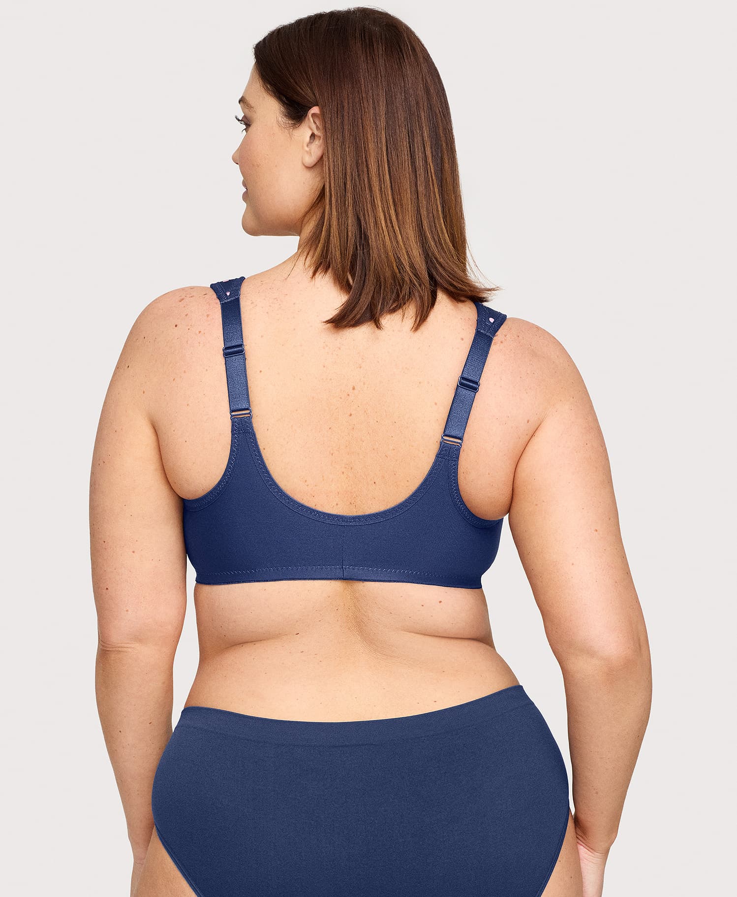 Front-Closure WonderWire Bra Navy Print - Image 4