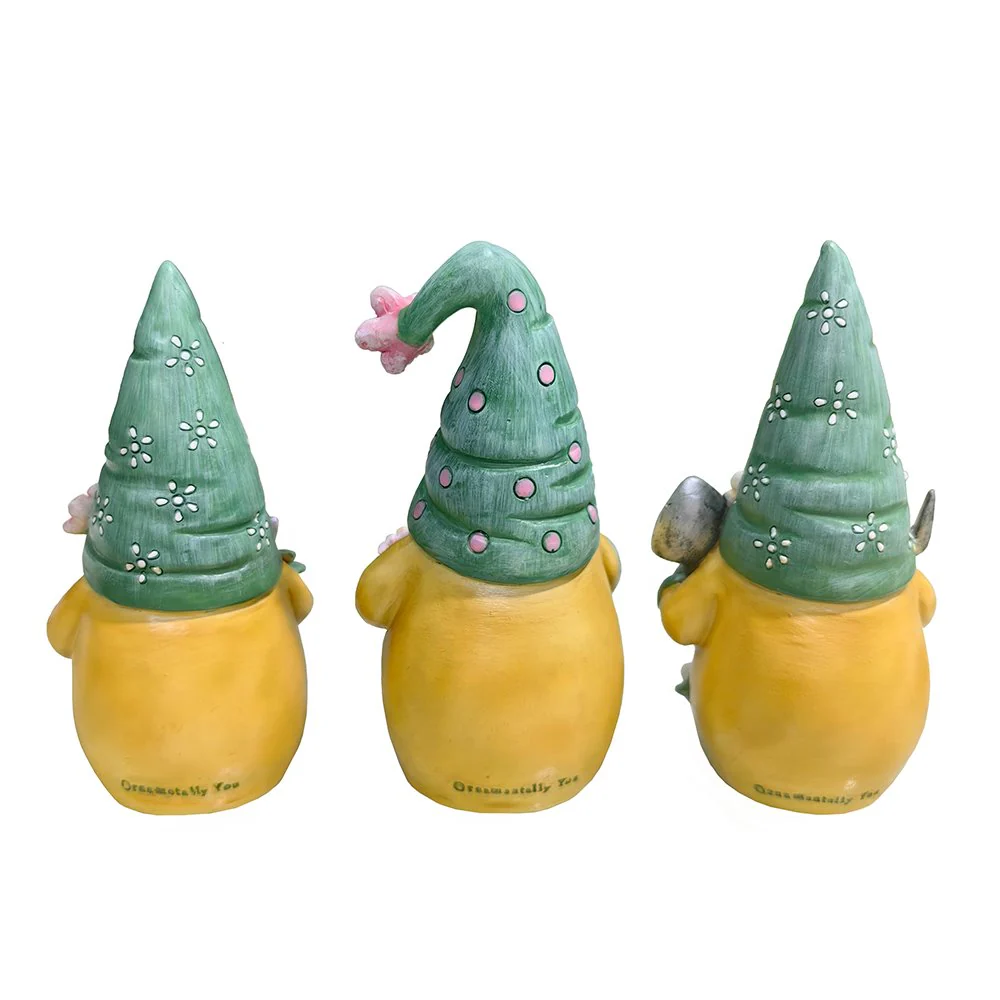 Set of Three Gardening Gnome Figurines - Image 7