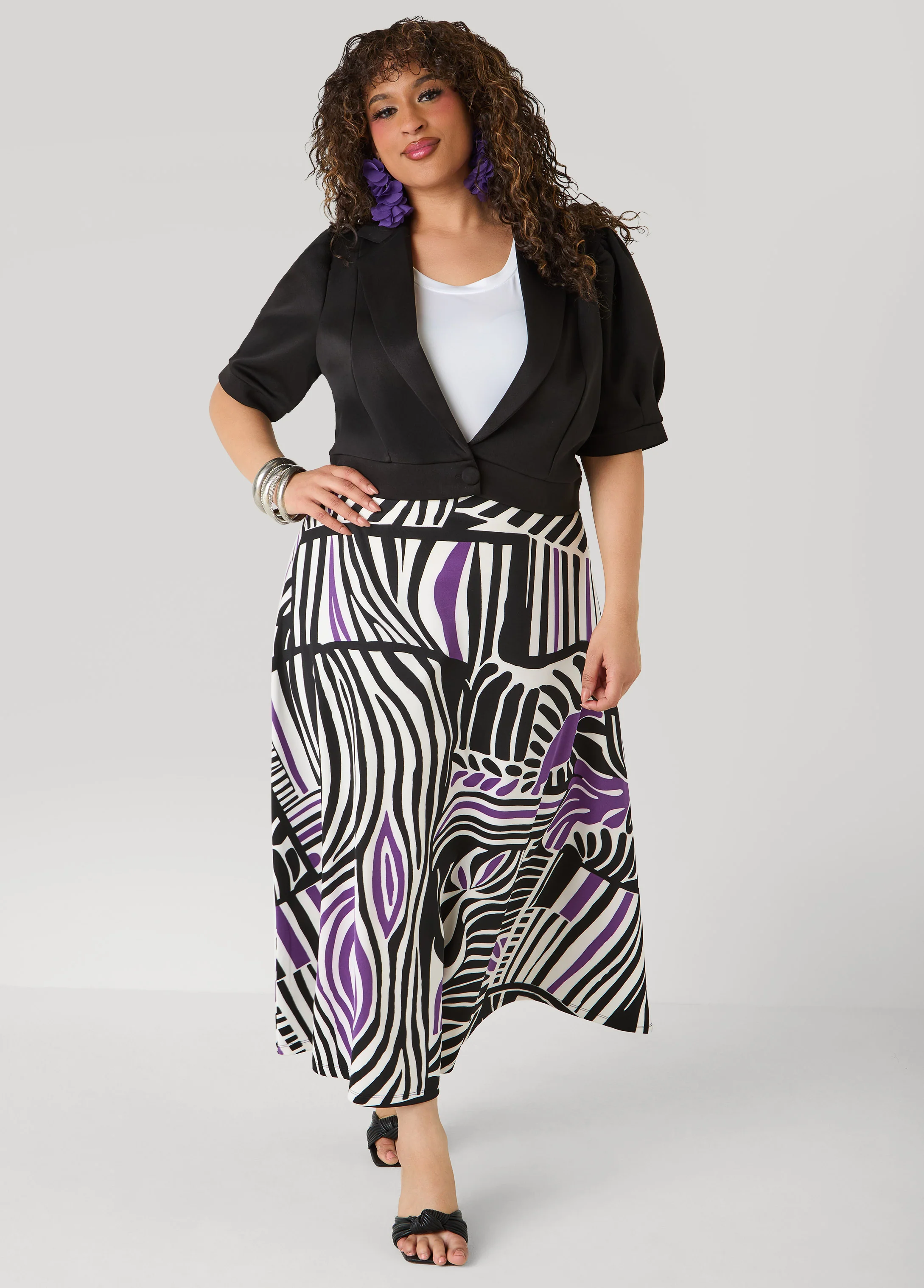 Geo Print Scuba Maxi Skirt - Image 6