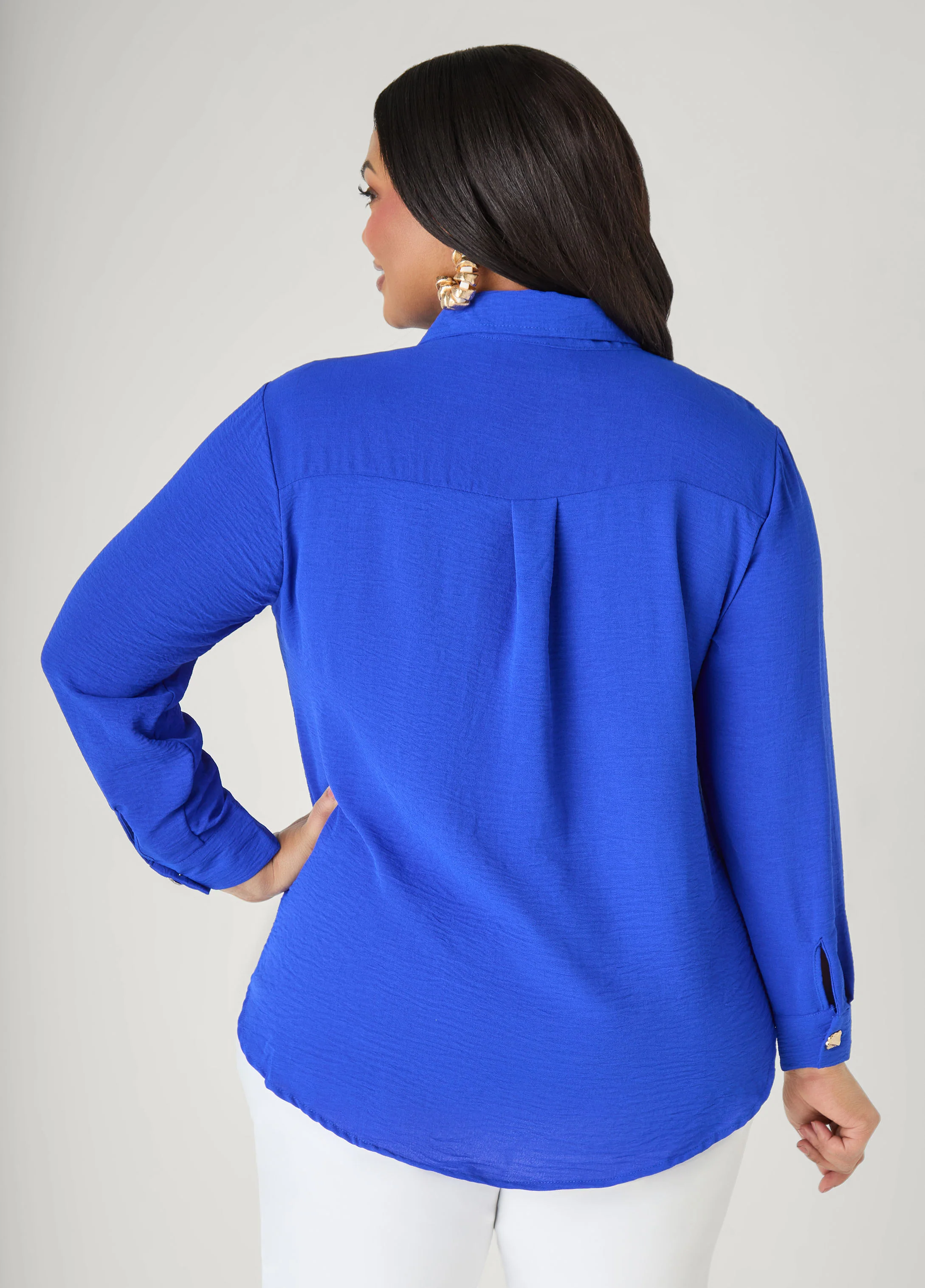 Button Embellished Textured Shirt - Image 6