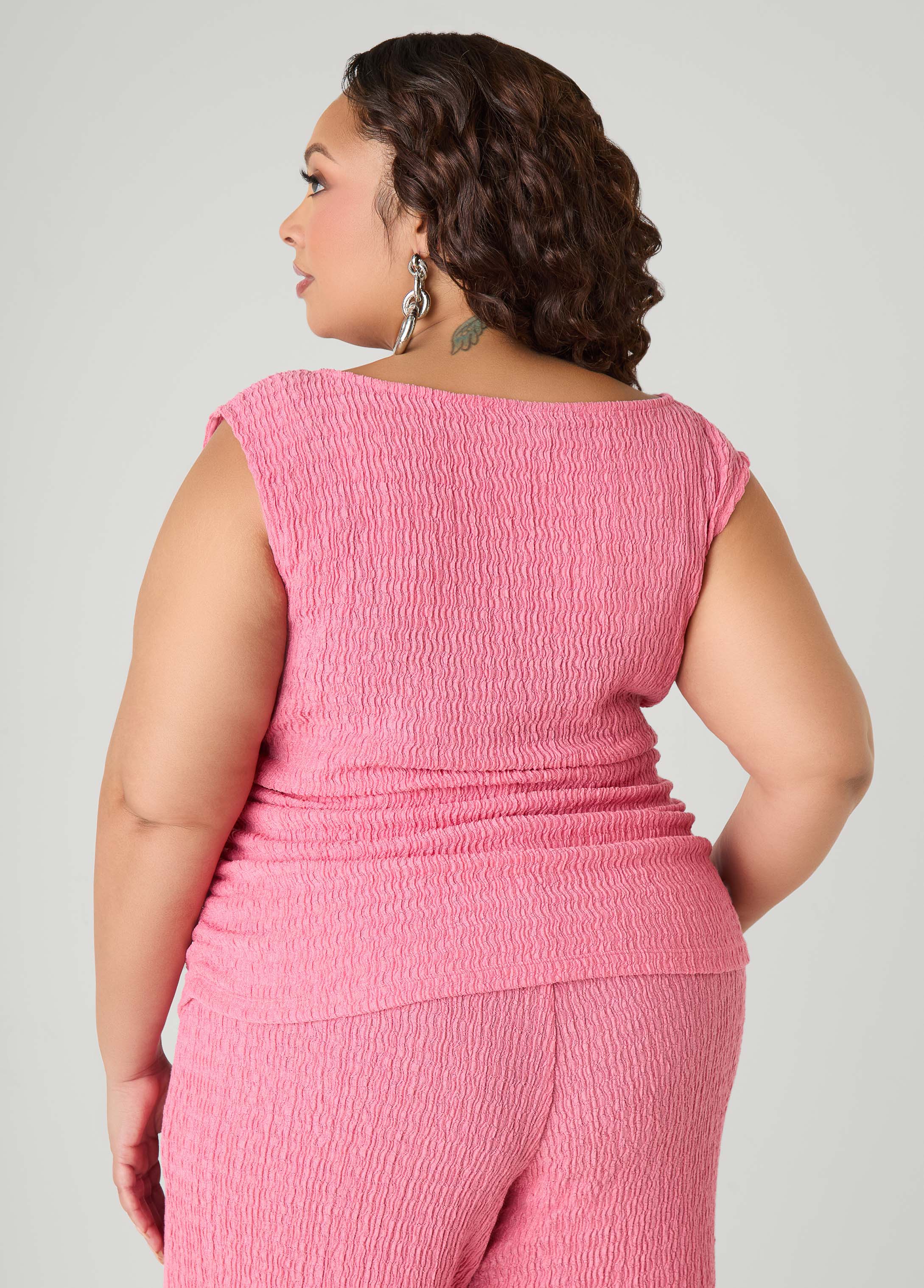 Floral Applique Textured Top - Image 5