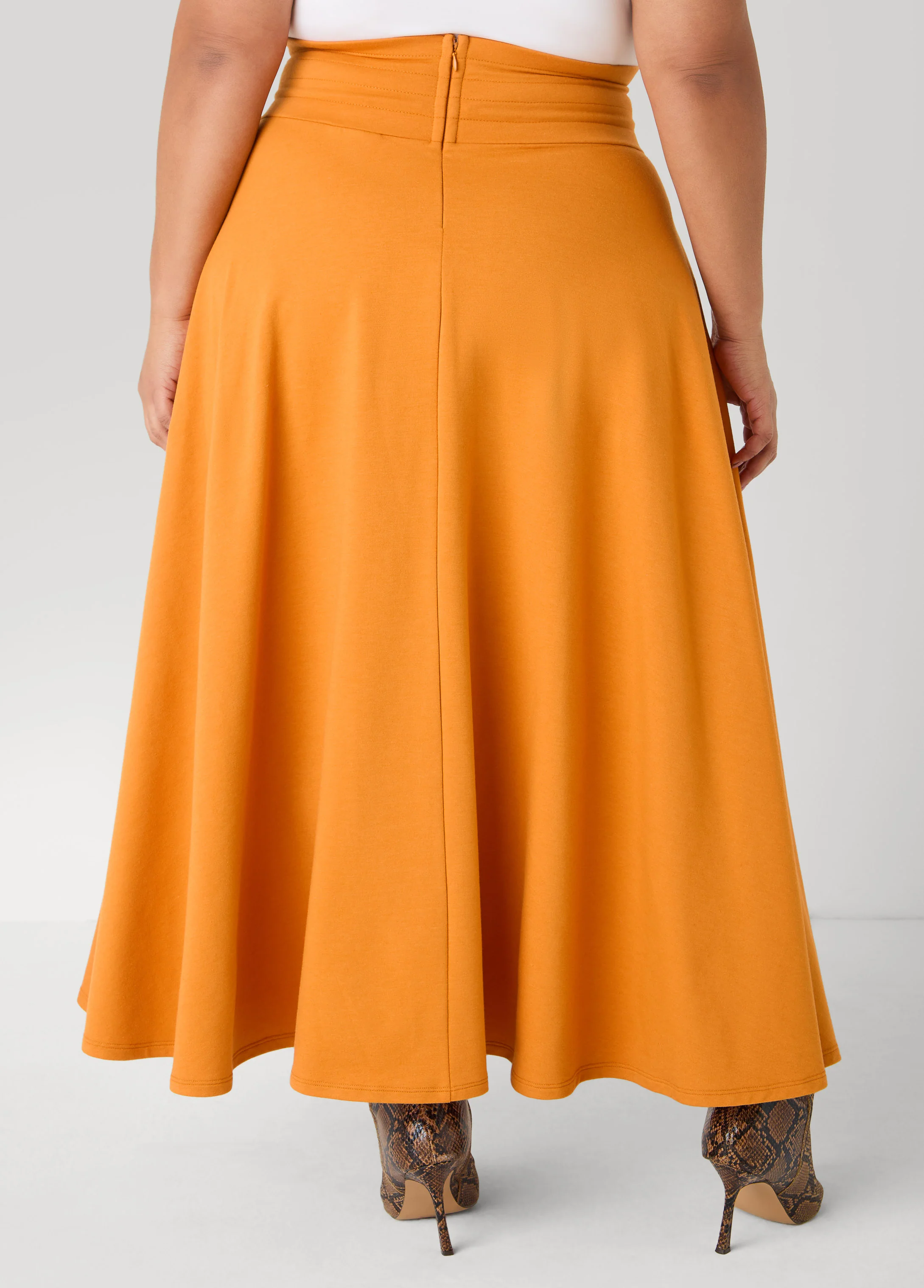 Side Split Drawstring Maxi Skirt - Image 2