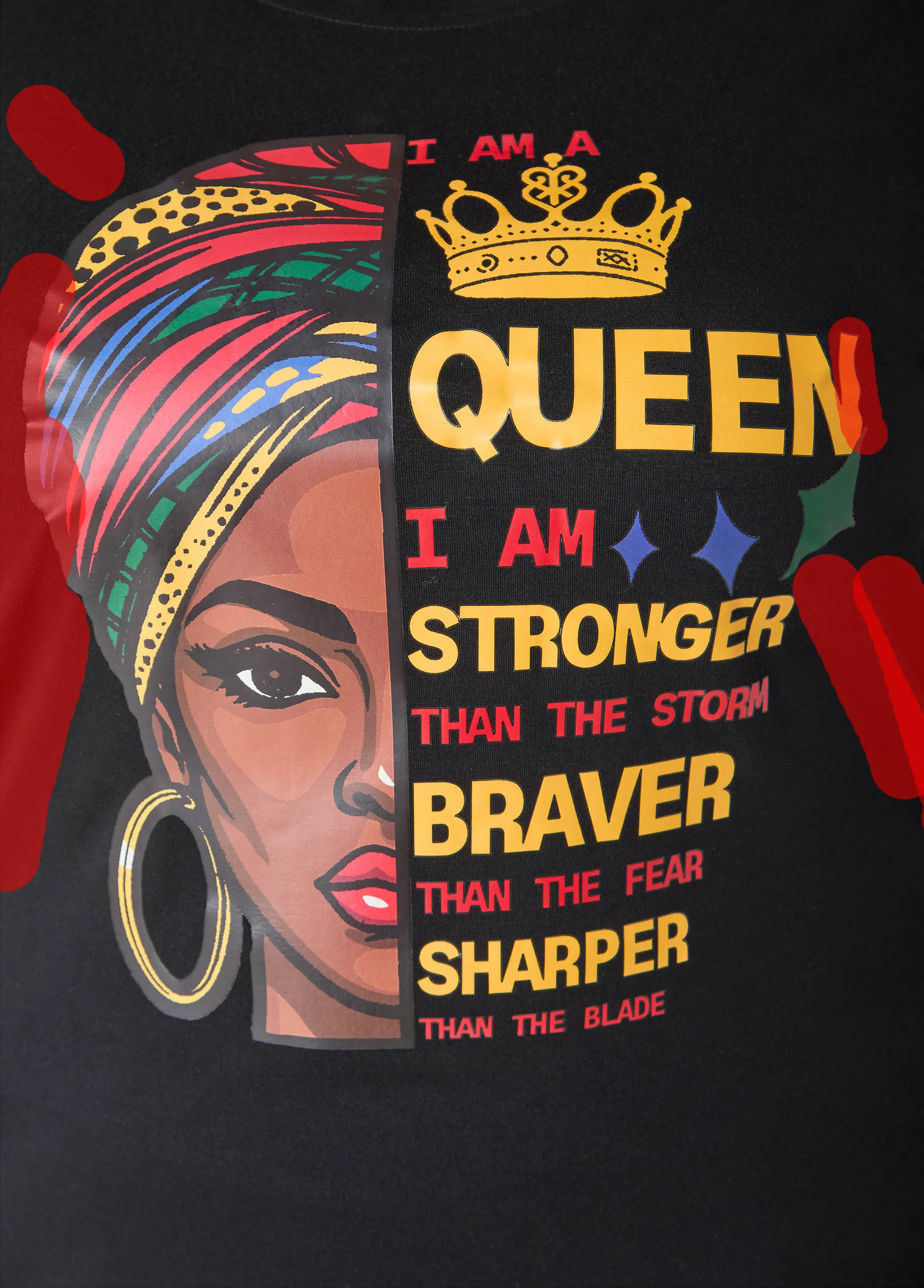 I Am A Queen Graphic Tee - Image 4