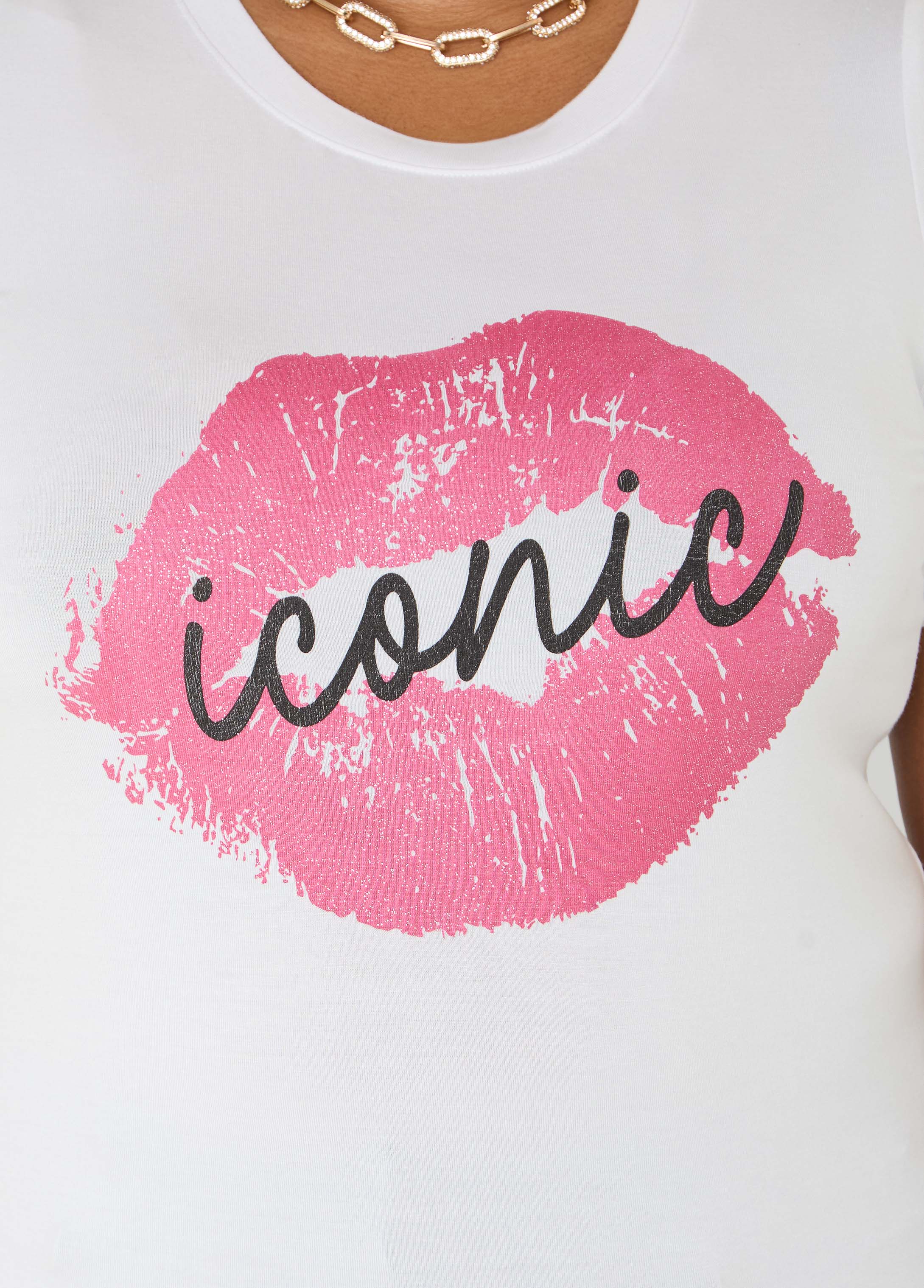 Iconic Glittered Graphic Tee - Image 4
