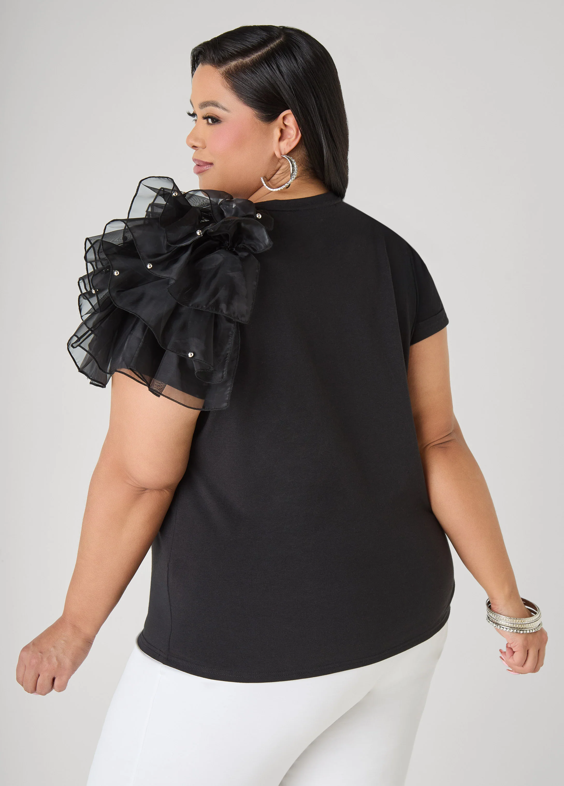 Iconic Organza Paneled Top - Image 2