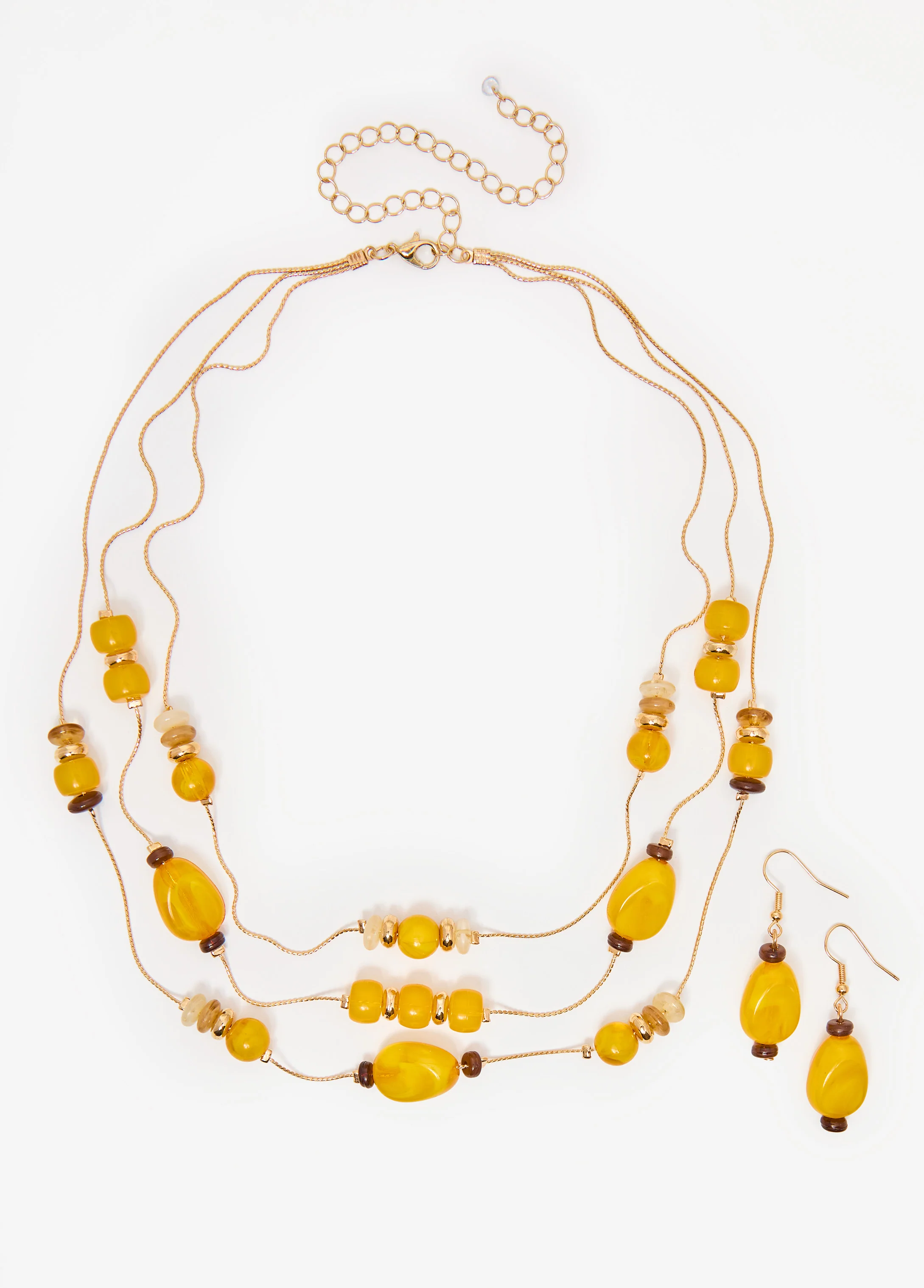 Layered Bead Necklace Set - Image 4