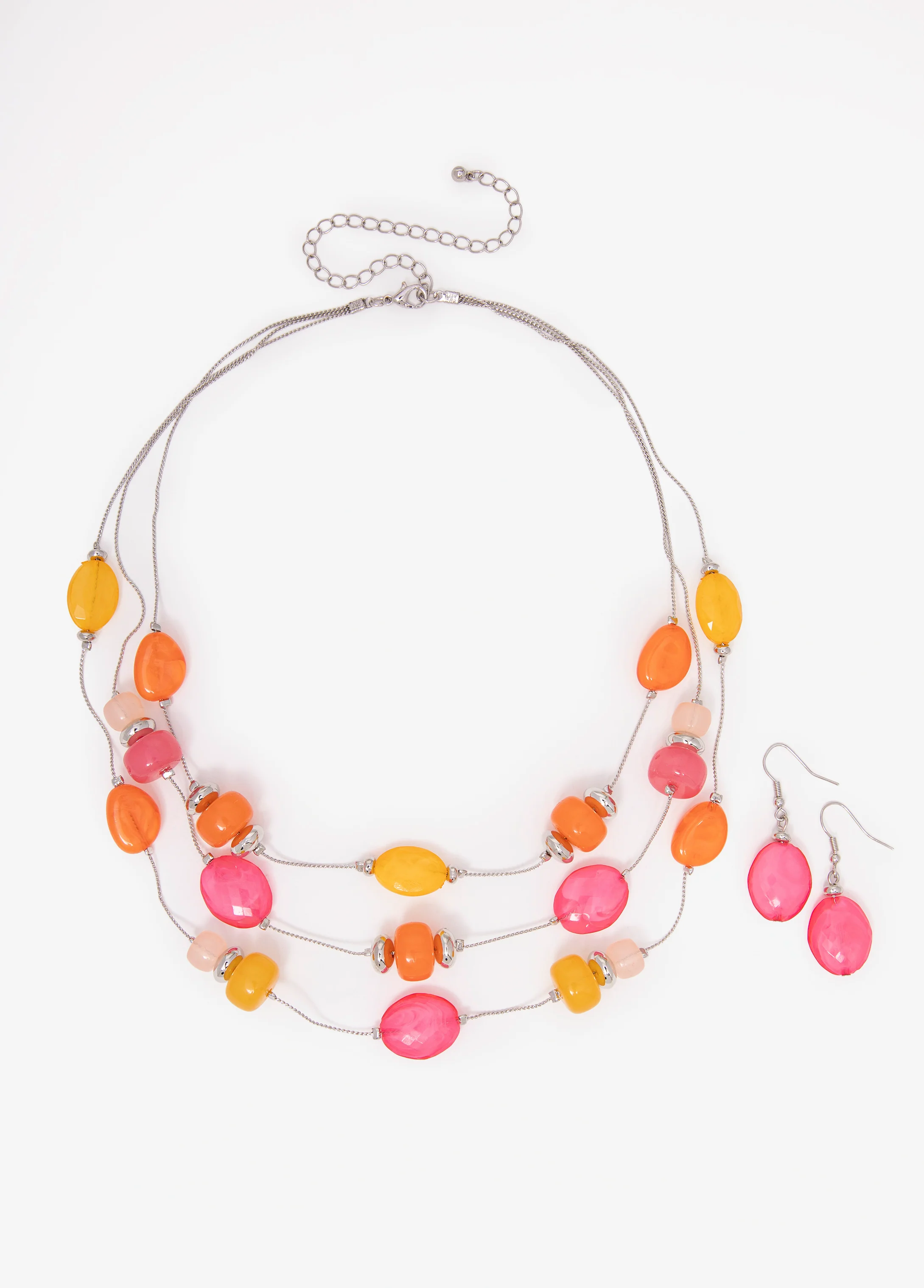 Tiered Beaded Necklace Set - Image 2