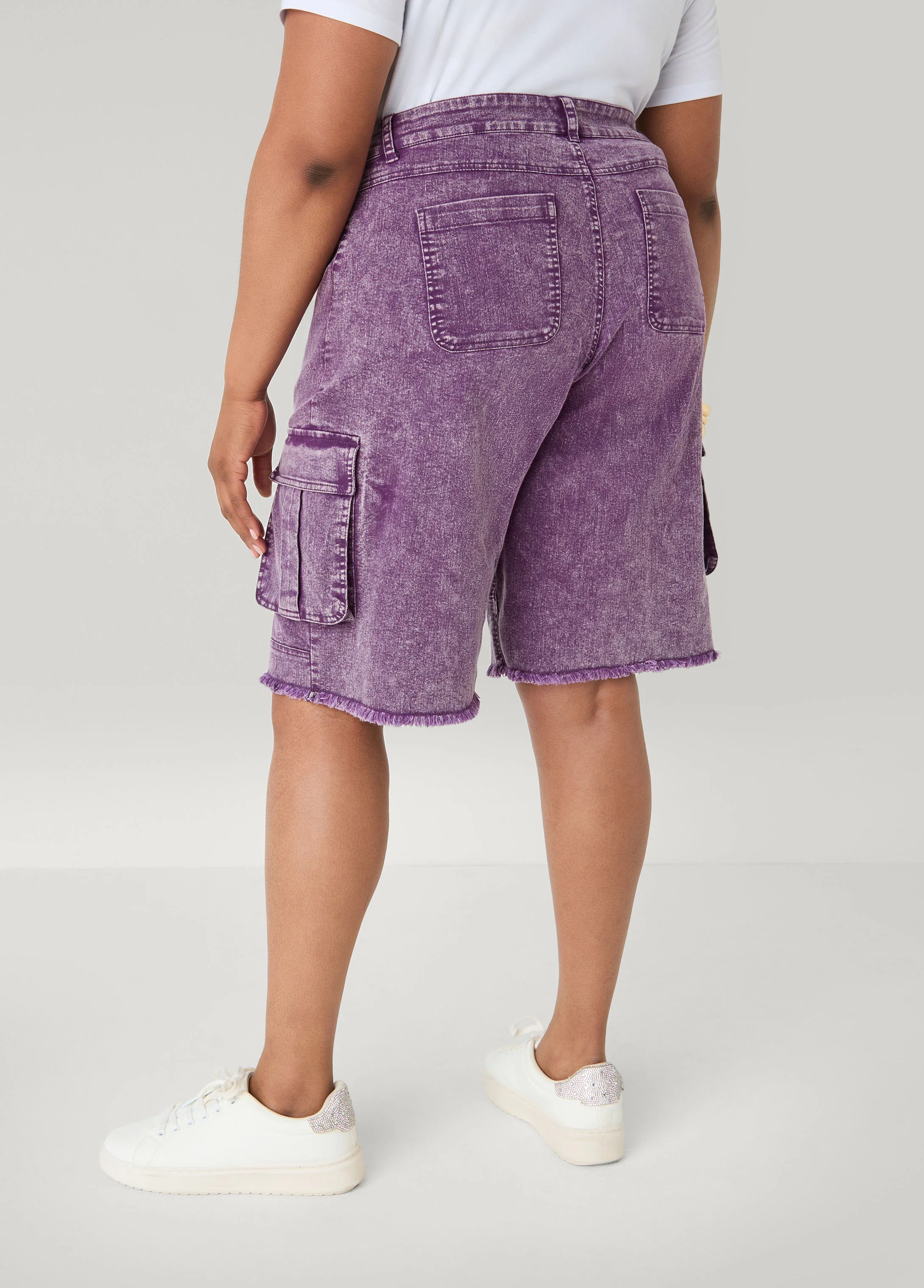 Stonewash Cargo Bermuda Shorts - Image 2