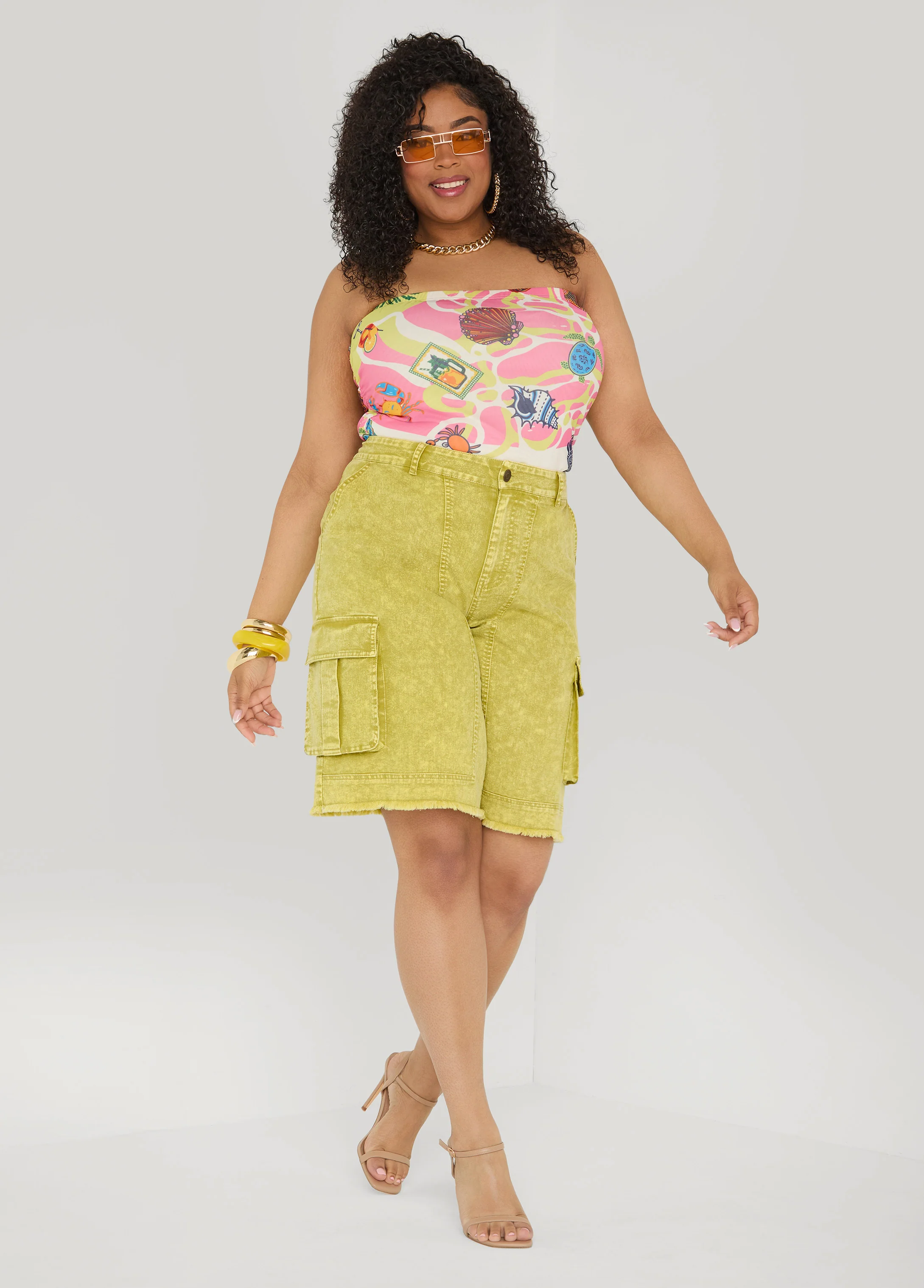 Stonewash Cargo Bermuda Shorts - Image 7
